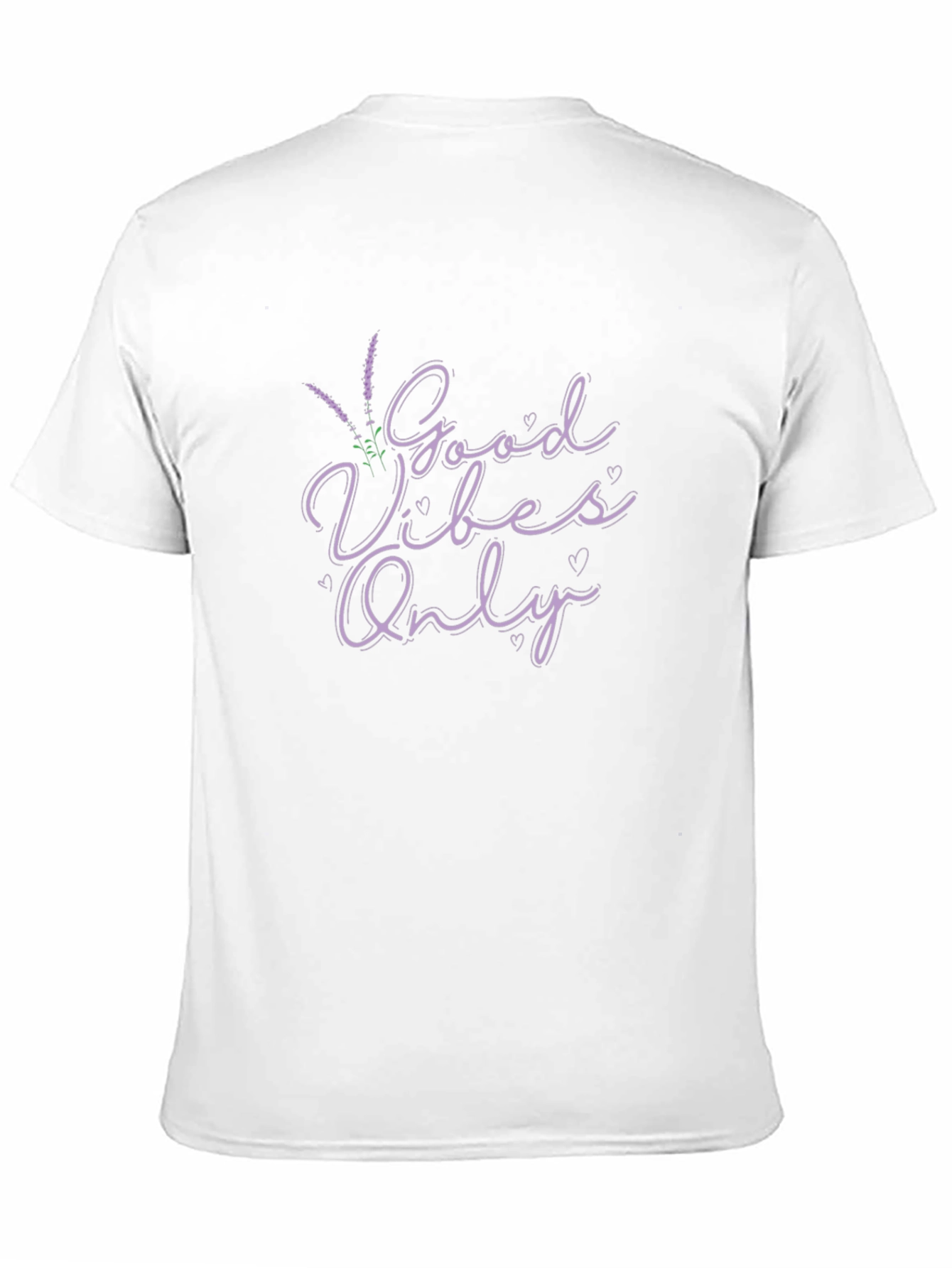 Good Vibes Only Lavender Graphic Tee