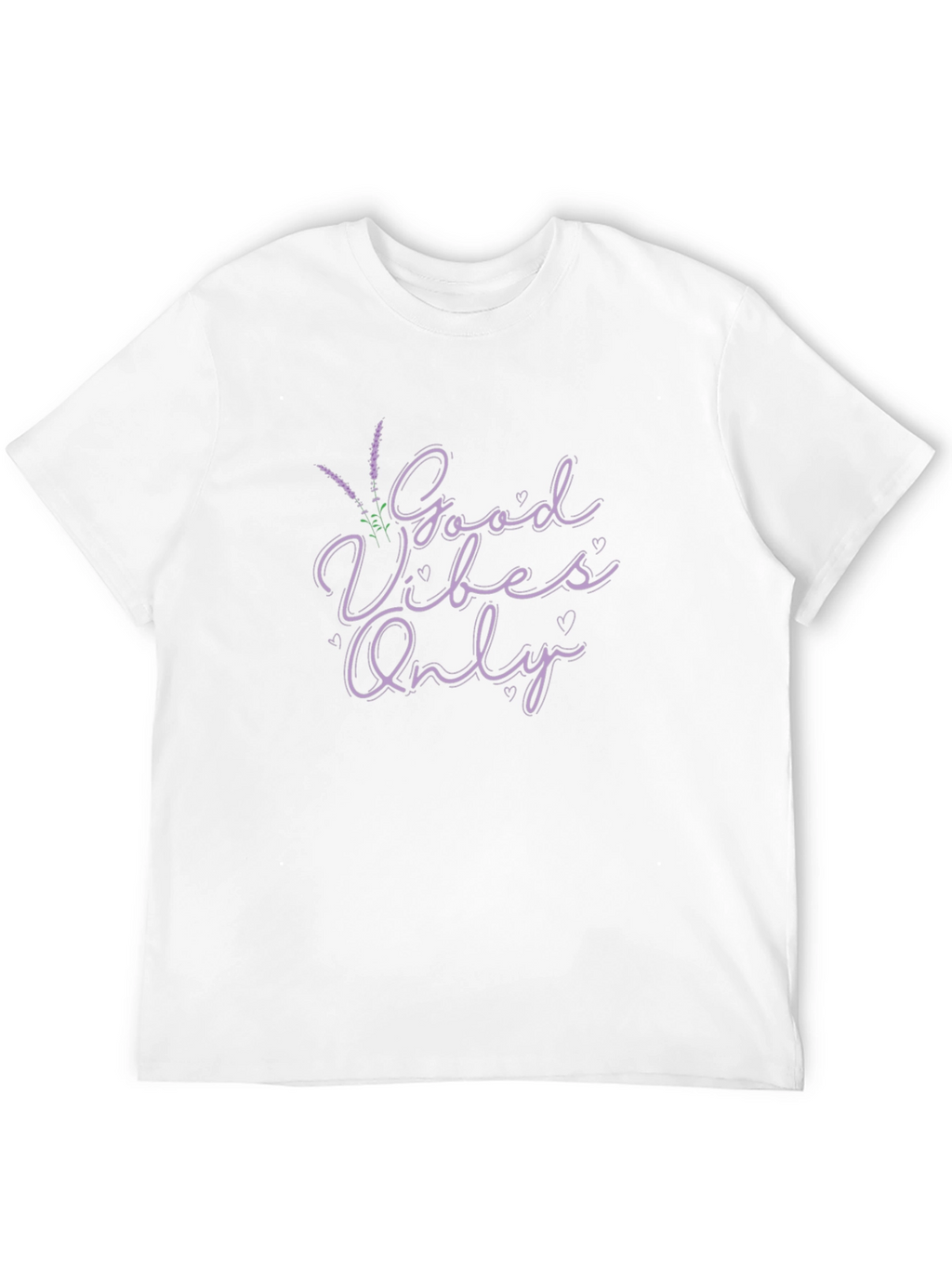 Good Vibes Only Lavender Graphic Tee