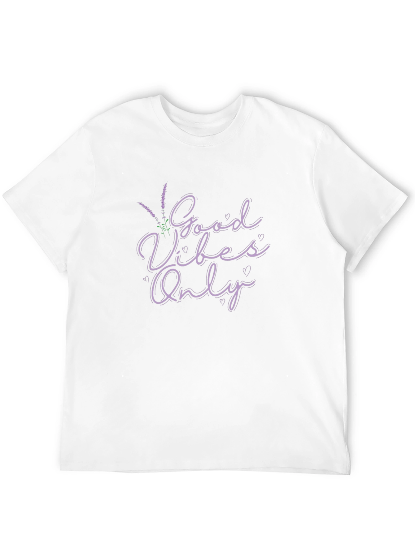 Good Vibes Only Lavender Graphic Tee