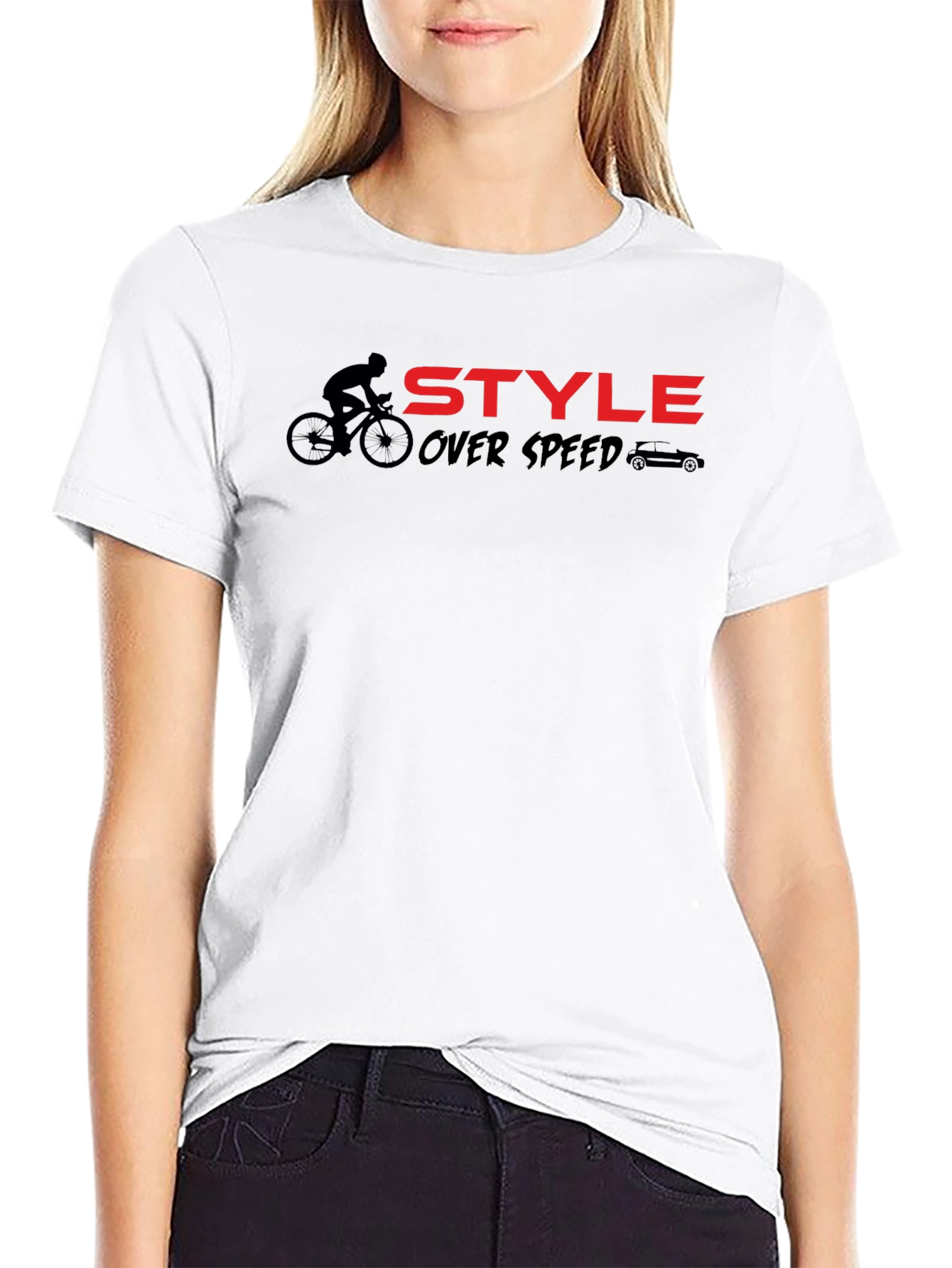 Style Over Speed Graphic Tee - Black