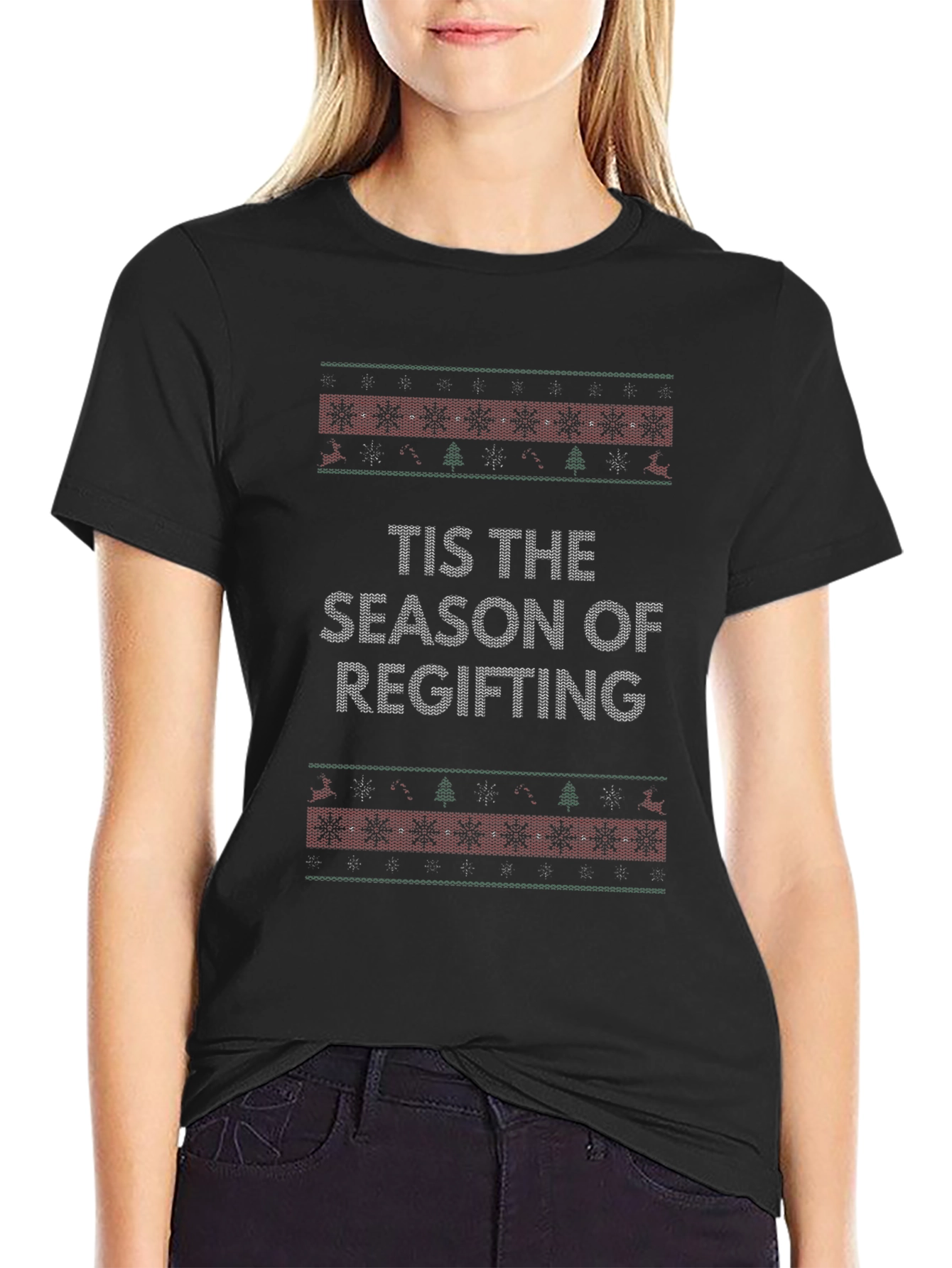 Tis The Season Regifting Novelty T-Shirt