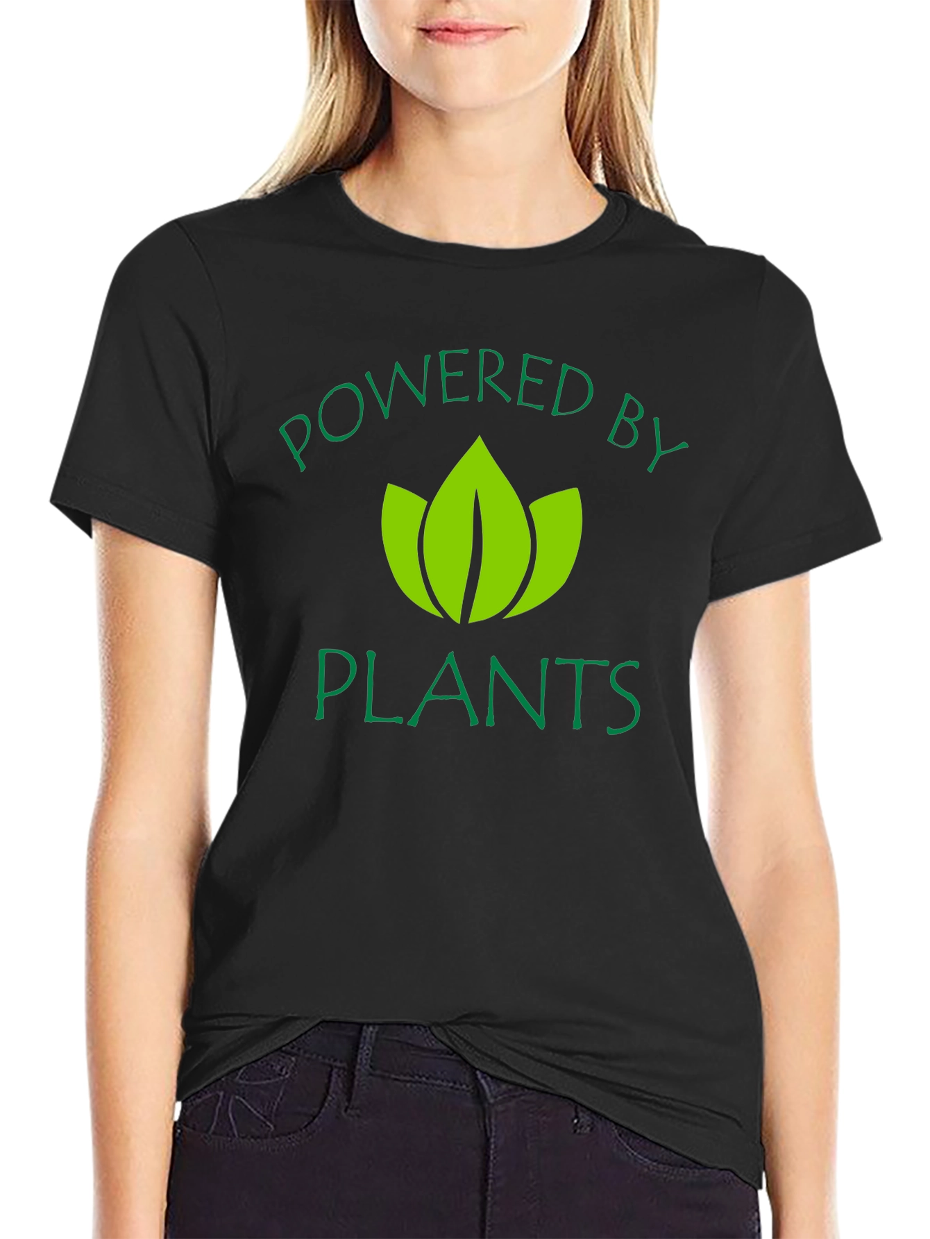 Powered by Plants Graphic T-Shirt - Black