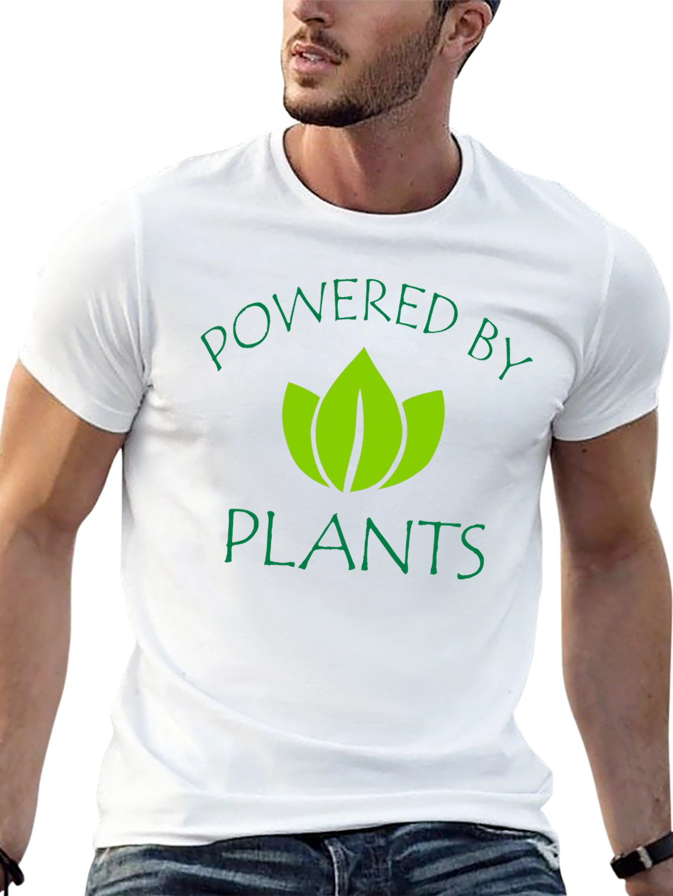 Powered by Plants Graphic T-Shirt - Black