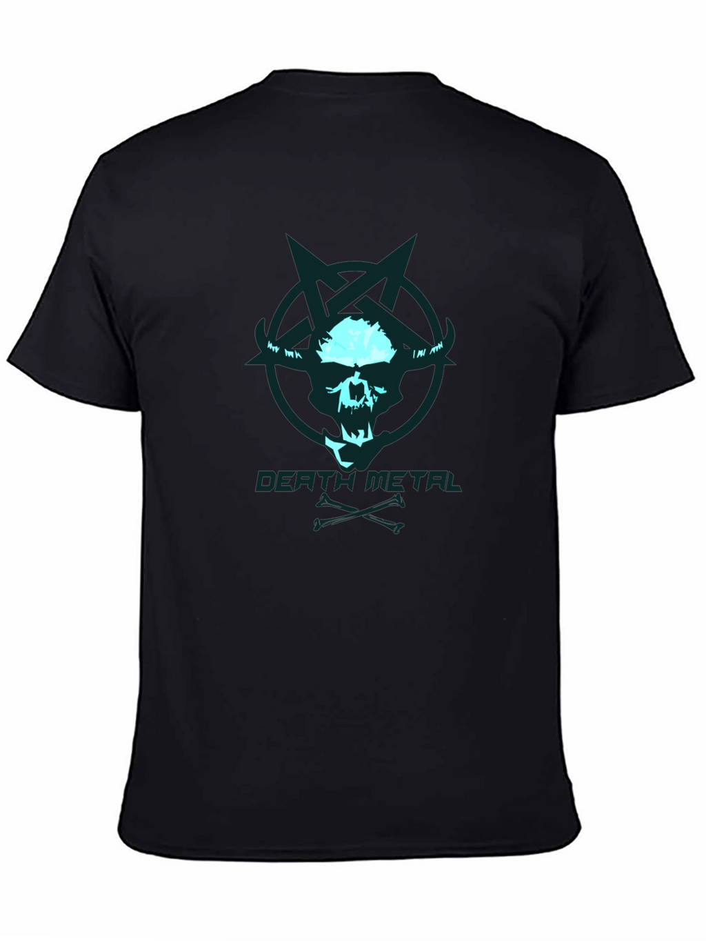 Death Metal Skull Graphic T-Shirt