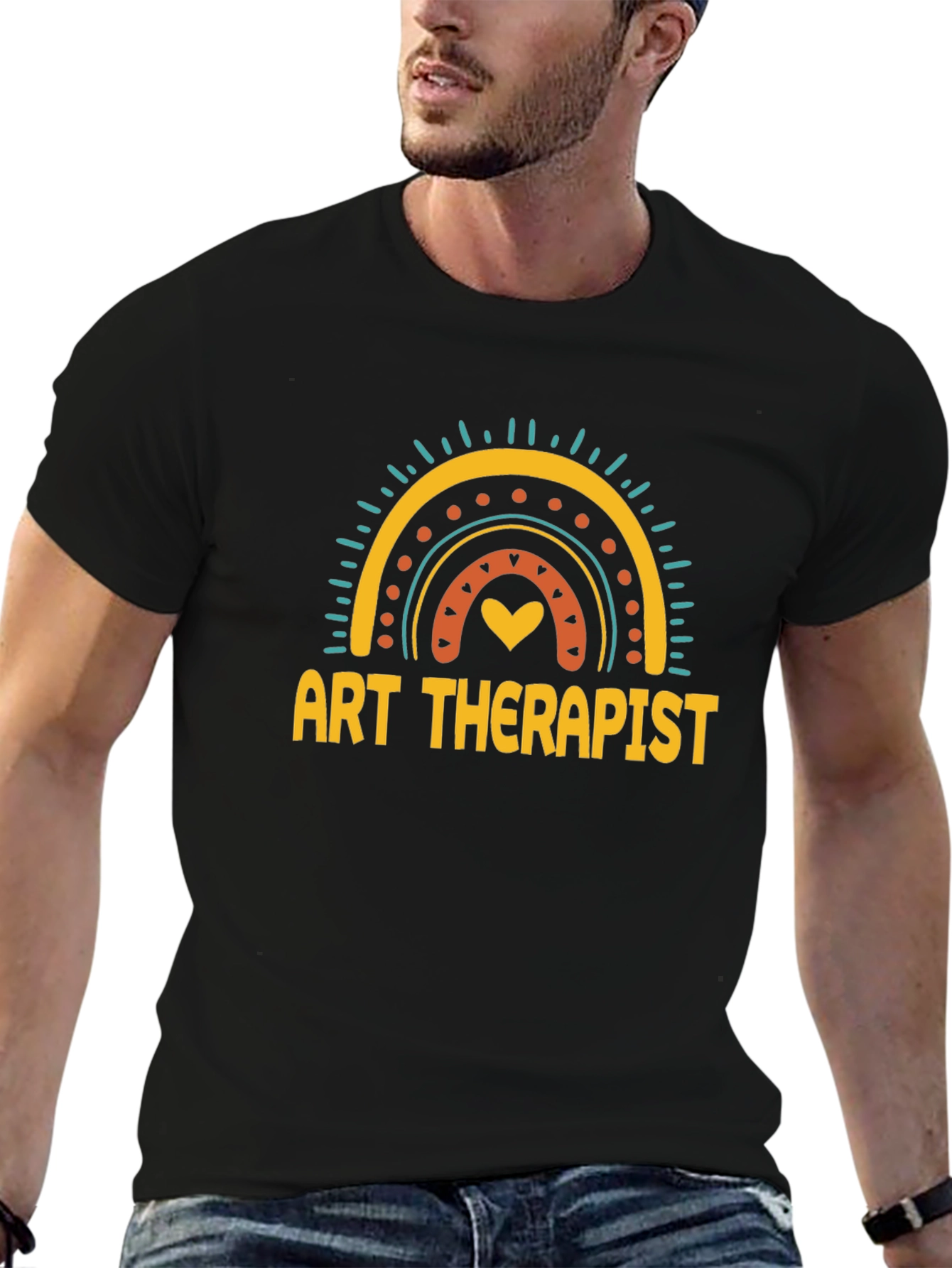 Art Therapist Rainbow Graphic T-Shirt - Unisex