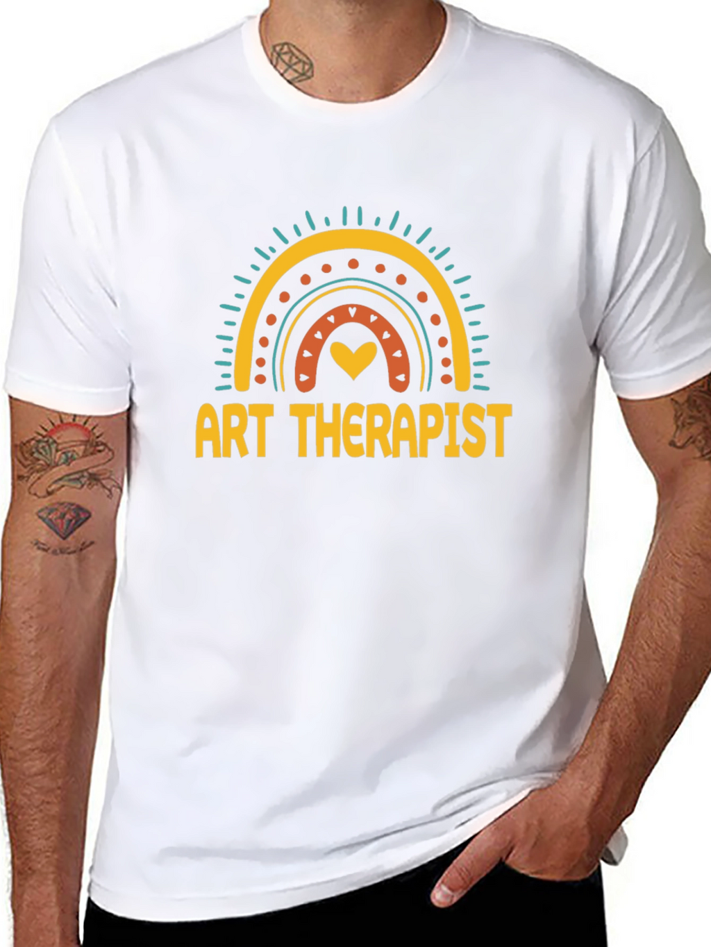 Art Therapist Rainbow Graphic T-Shirt - Unisex