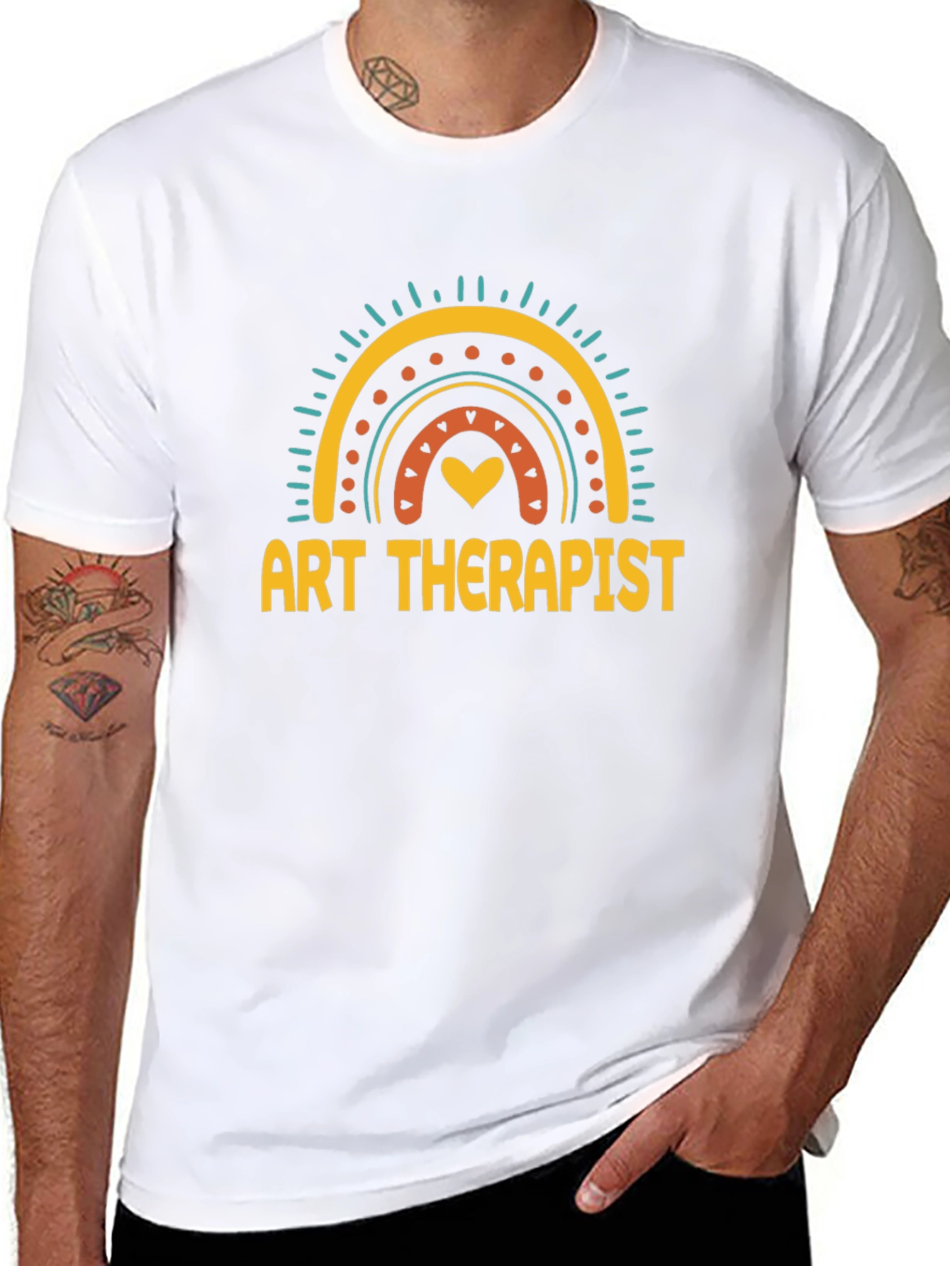 Art Therapist Rainbow Graphic T-Shirt - Unisex