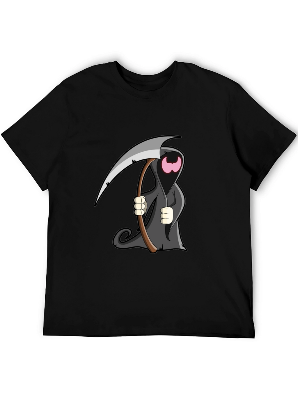Cartoon Grim Reaper Graphic T-Shirt