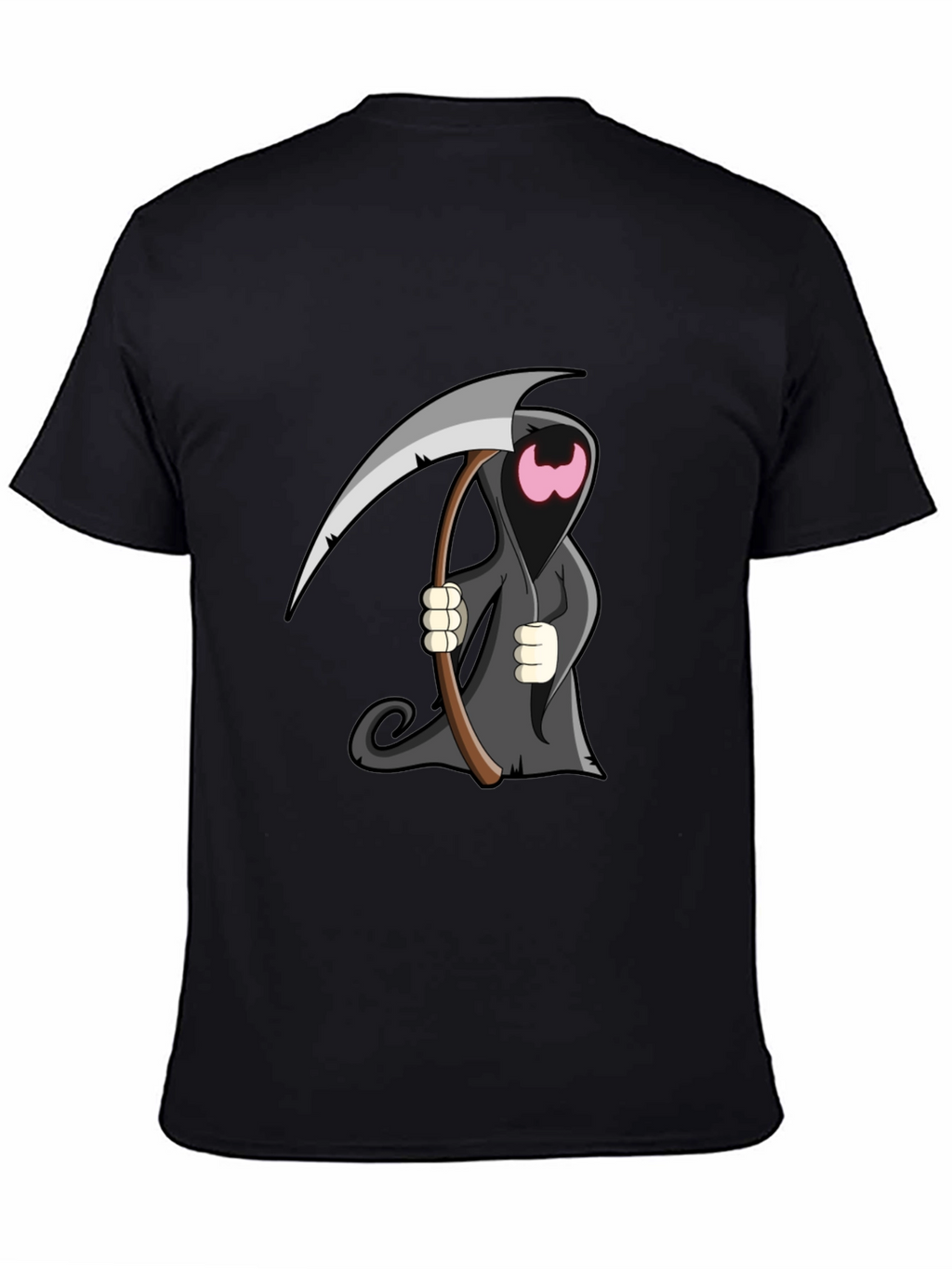 Cartoon Grim Reaper Graphic T-Shirt