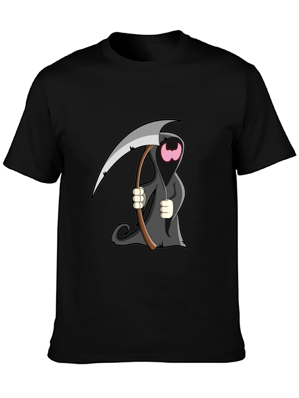 Cartoon Grim Reaper Graphic T-Shirt