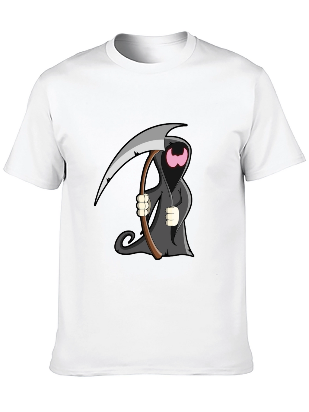 Cartoon Grim Reaper Graphic T-Shirt