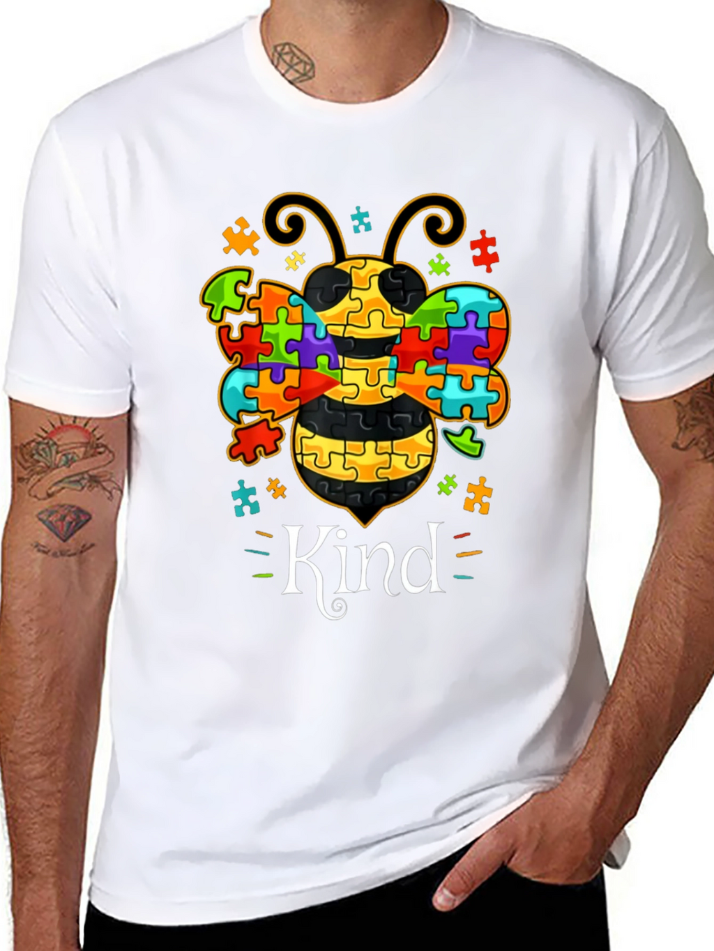 Autism Awareness Bee Kind T-Shirt