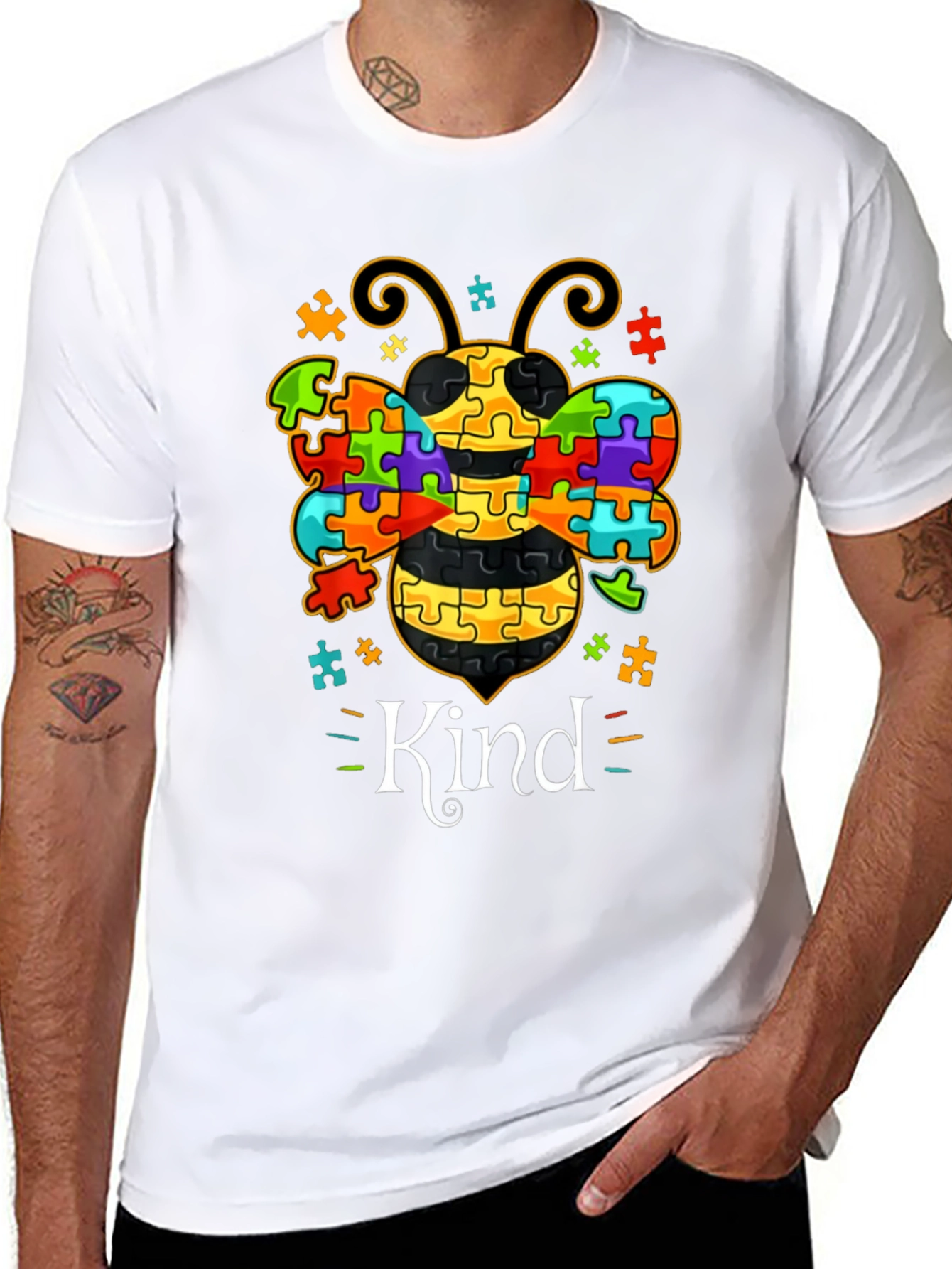 Autism Awareness Bee Kind T-Shirt