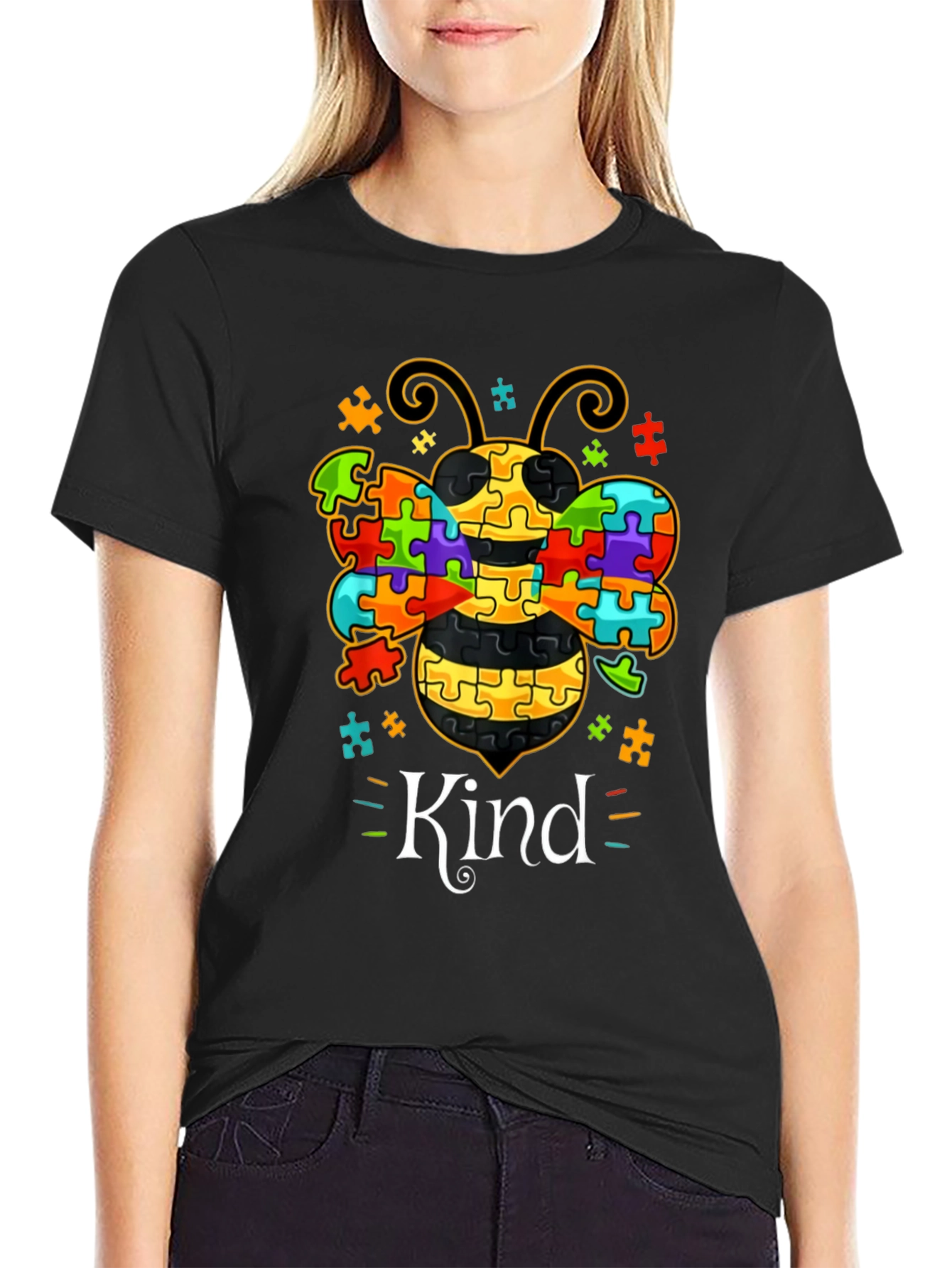 Autism Awareness Bee Kind T-Shirt