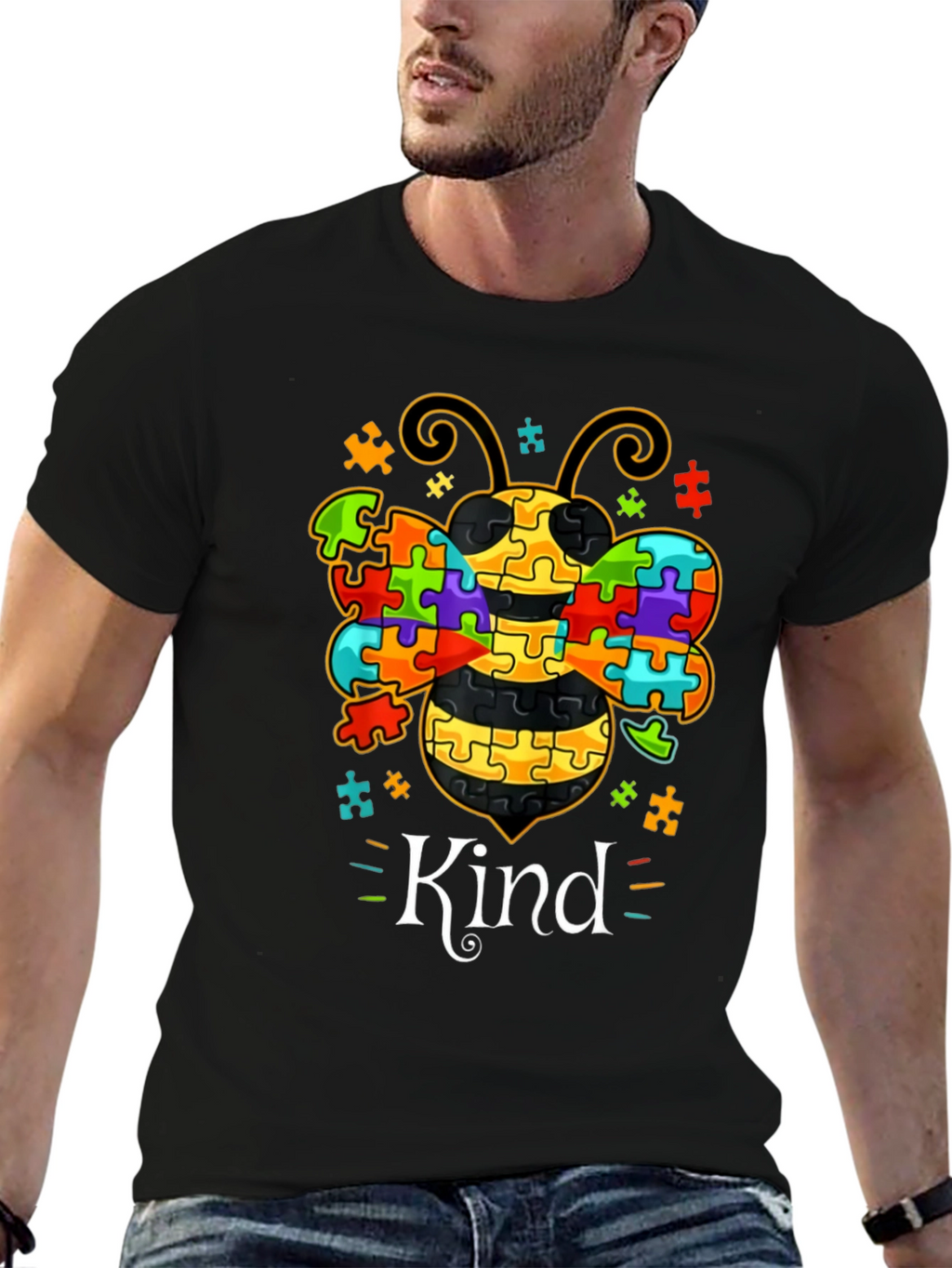 Autism Awareness Bee Kind T-Shirt