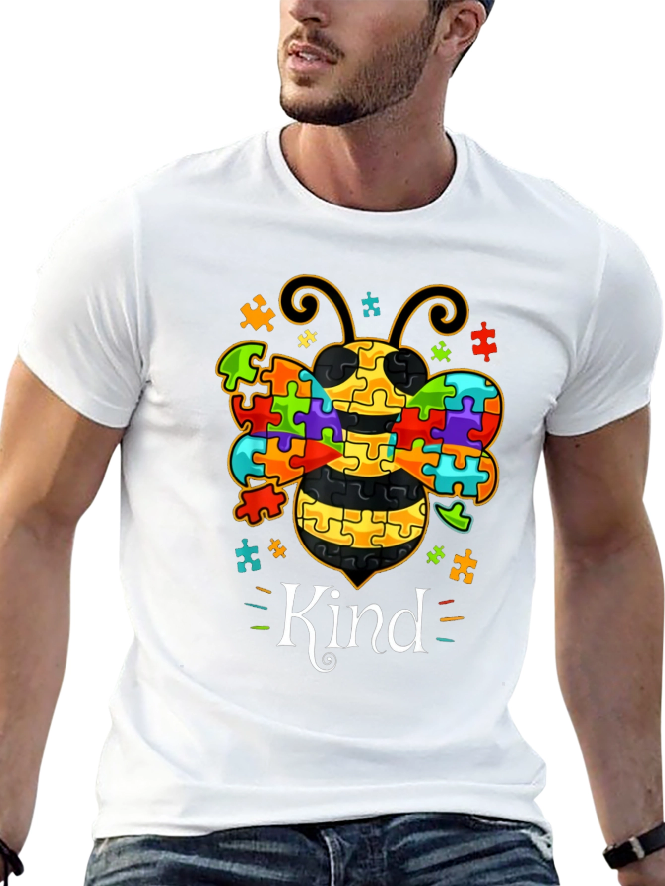 Autism Awareness Bee Kind T-Shirt