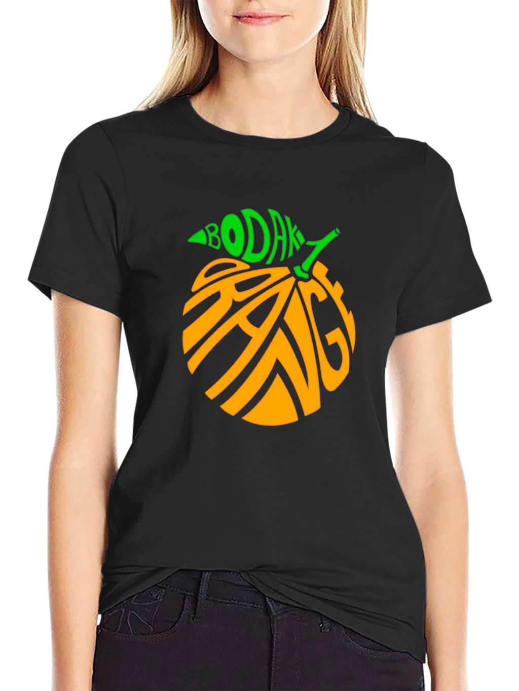 Bodak Orange Graphic Tee - Cool Fruit Design