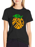 Bodak Orange Graphic Tee - Cool Fruit Design