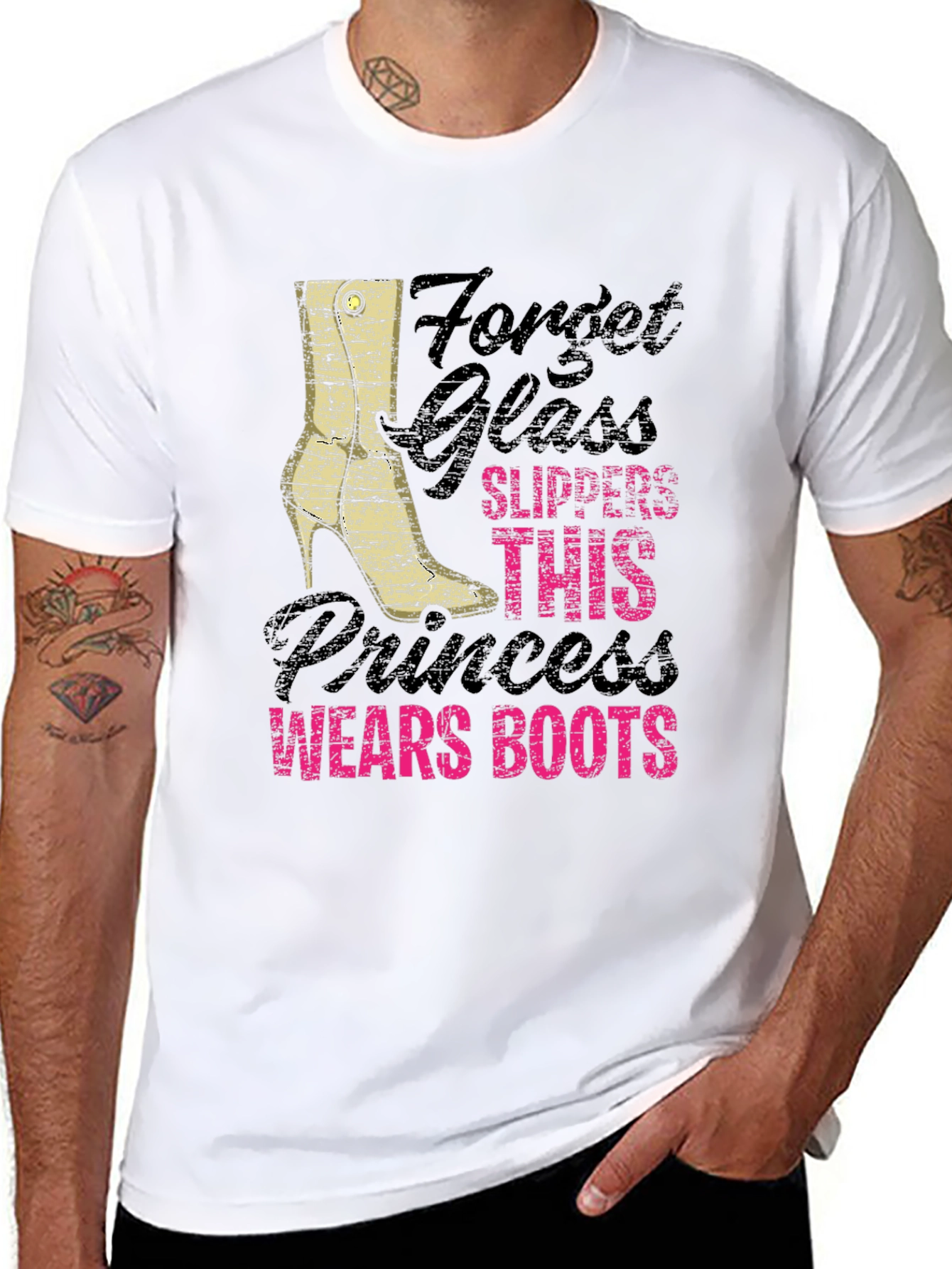 Princess Wears Boots T-Shirt Funny Novelty