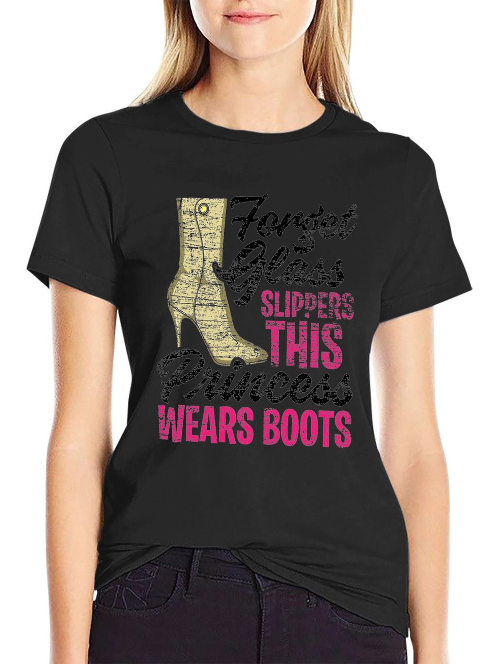 Princess Wears Boots T-Shirt Funny Novelty