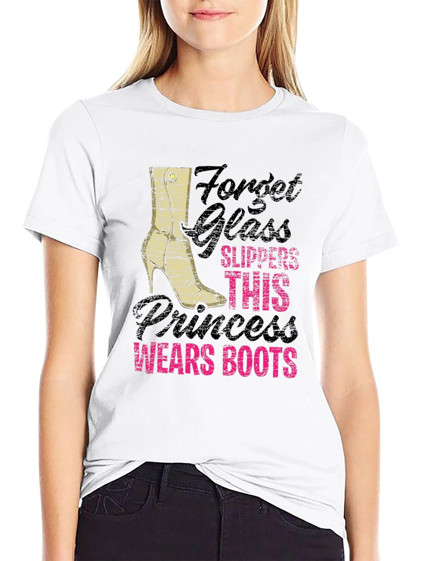 Princess Wears Boots T-Shirt Funny Novelty