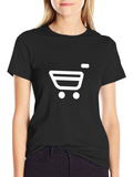 Shopping Cart Black T-Shirt | E-Commerce Fashion