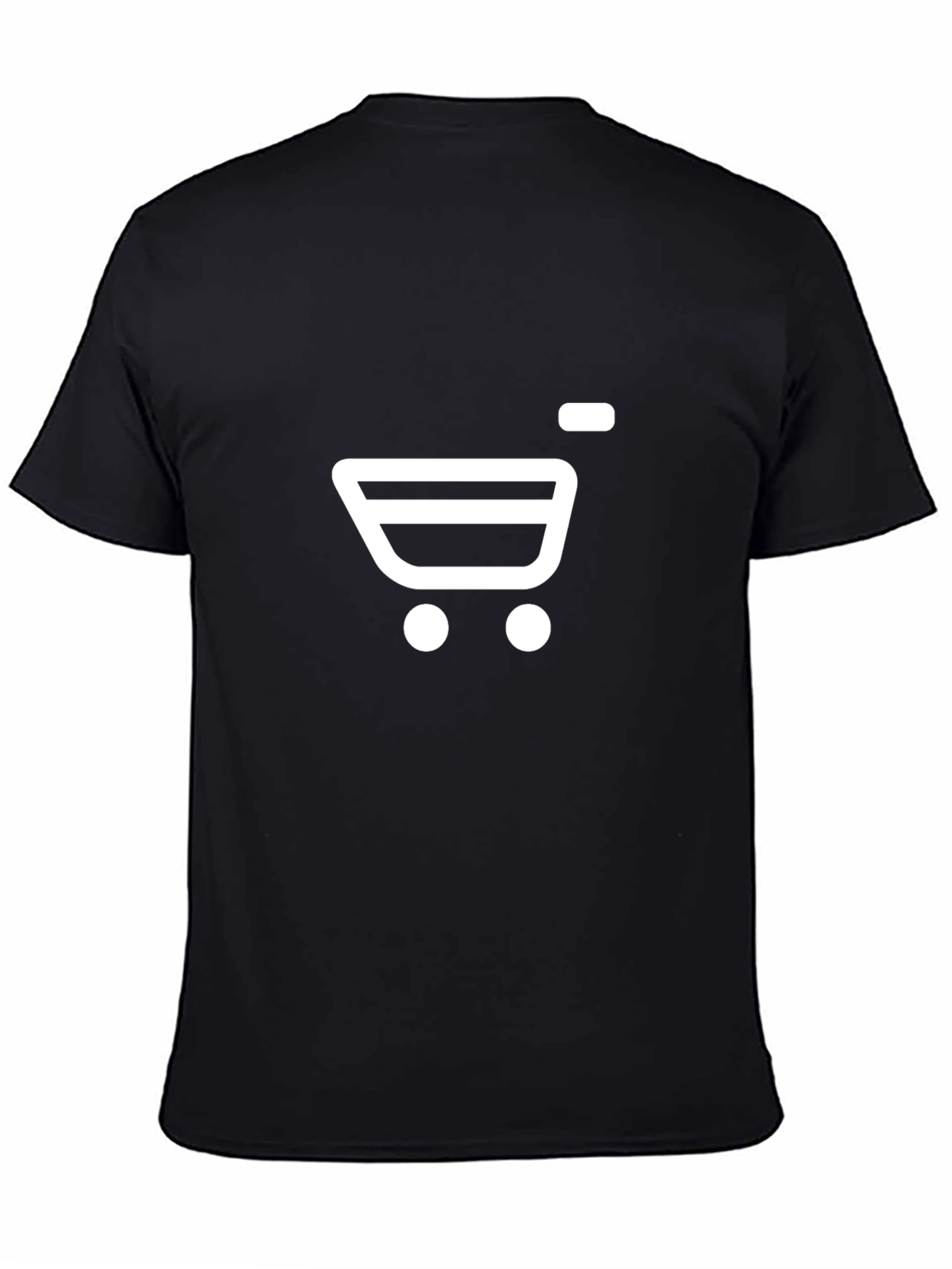 Shopping Cart Black T-Shirt | E-Commerce Fashion