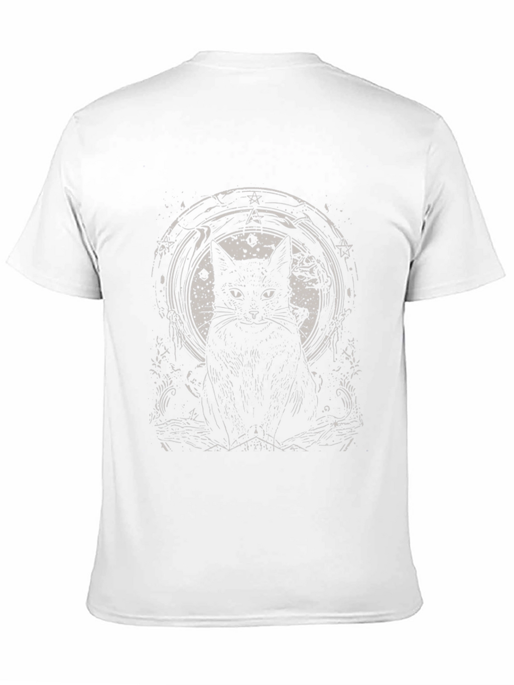 Black Cat Graphic Tee - Gothic Style
