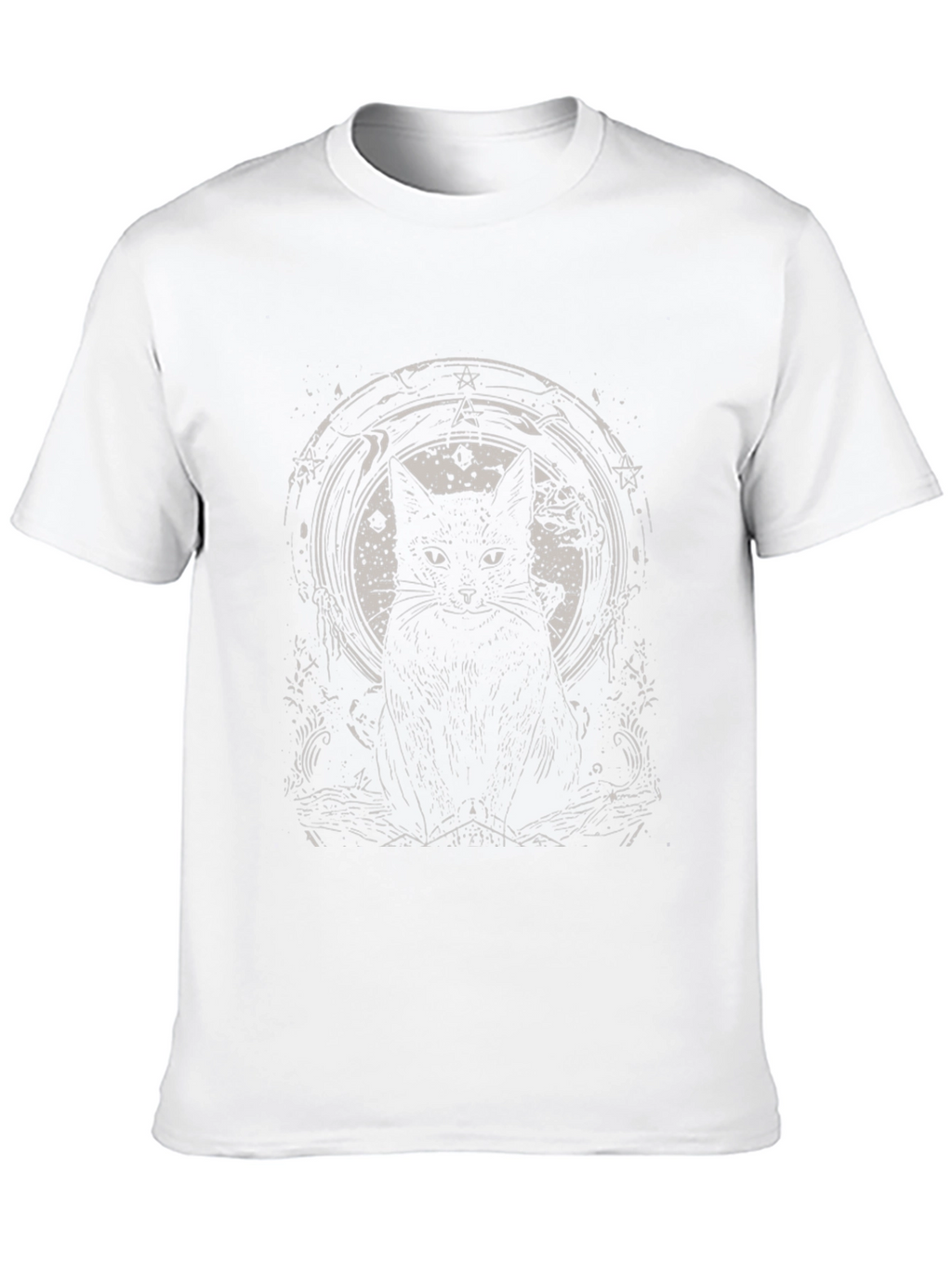 Black Cat Graphic Tee - Gothic Style