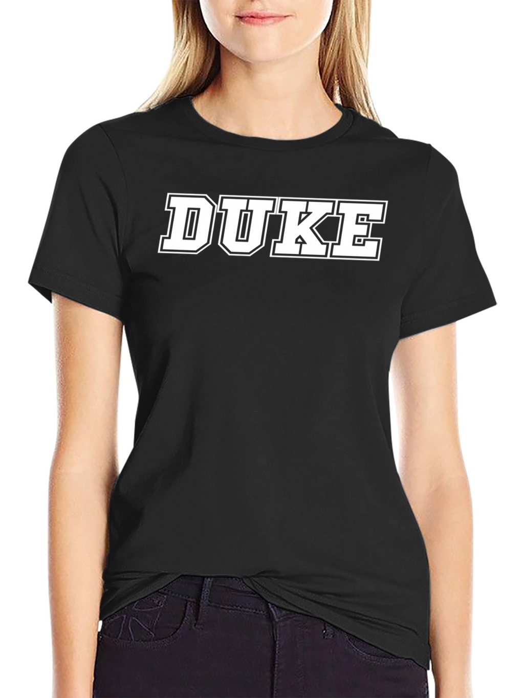 Duke T-Shirt - Classic Collegiate Style Black Tee