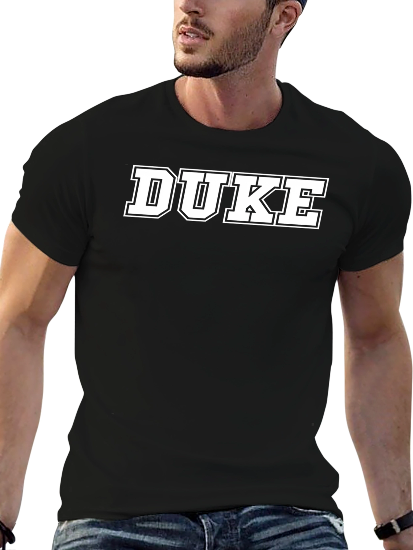 Duke T-Shirt - Classic Collegiate Style Black Tee