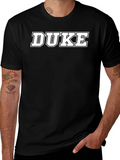 Duke T-Shirt - Classic Collegiate Style Black Tee