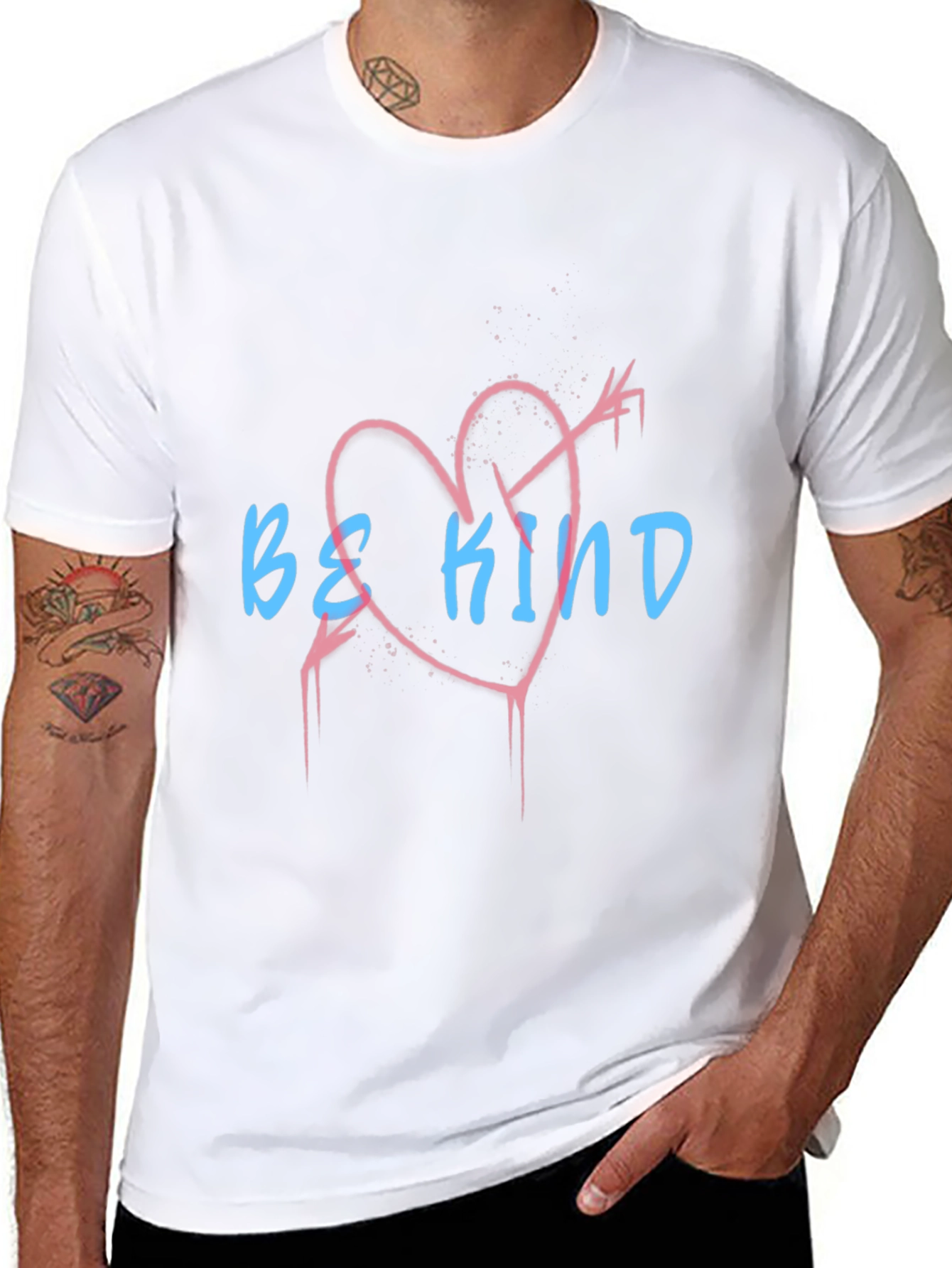 Be Kind Heart Graphic T-Shirt