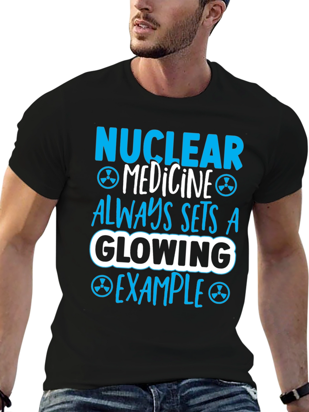 Nuclear Medicine Glowing Example Graphic T-Shirt