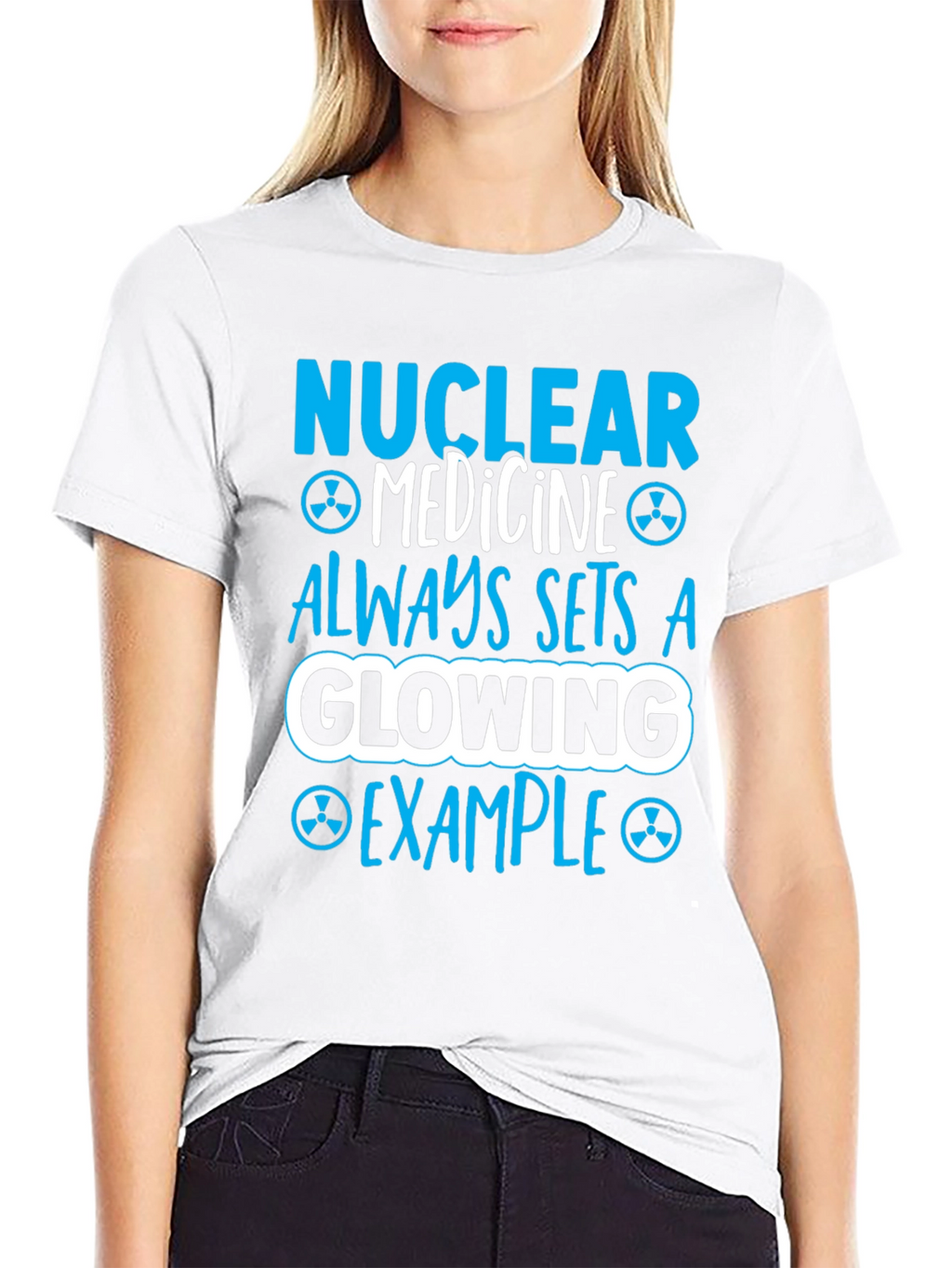 Nuclear Medicine Glowing Example Graphic T-Shirt