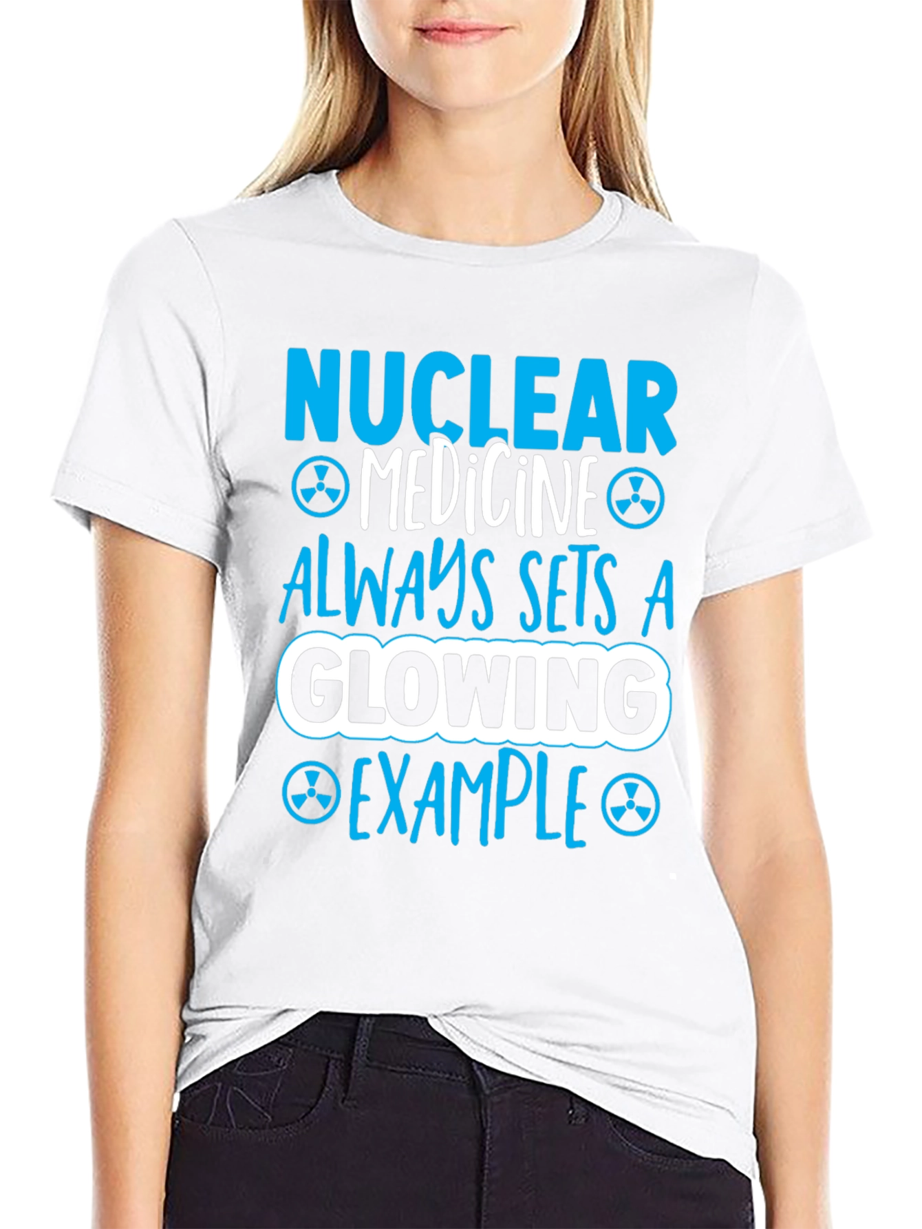 Nuclear Medicine Glowing Example Graphic T-Shirt