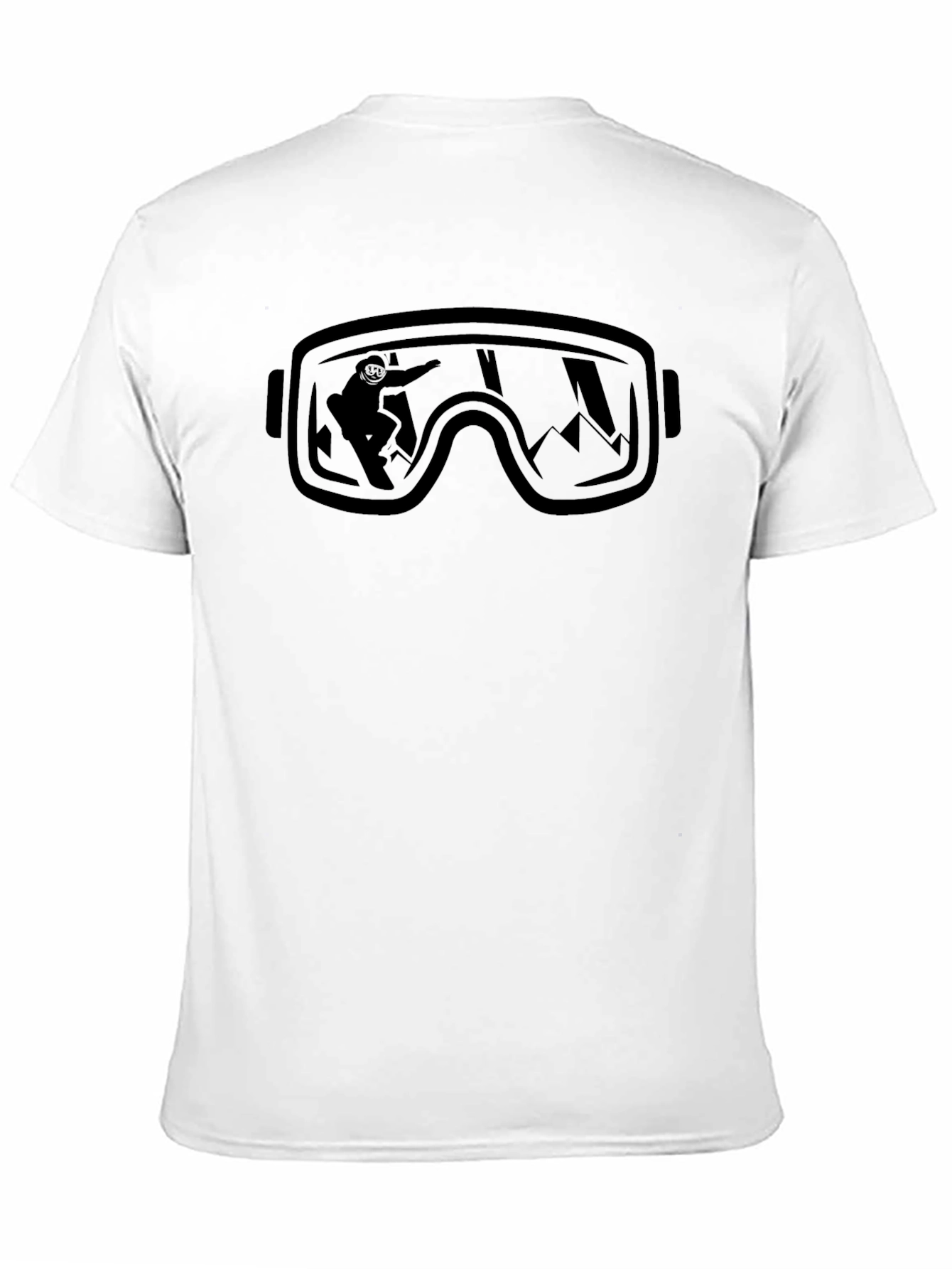 Snow Goggles T-Shirt - Black Cotton Tee