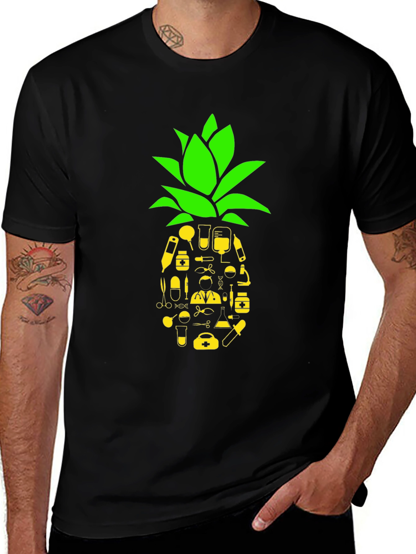 Medical Pineapple Graphic Tee