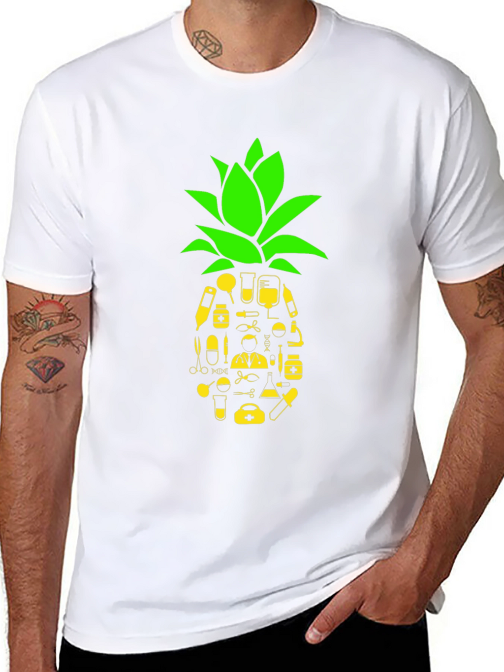 Medical Pineapple Graphic Tee