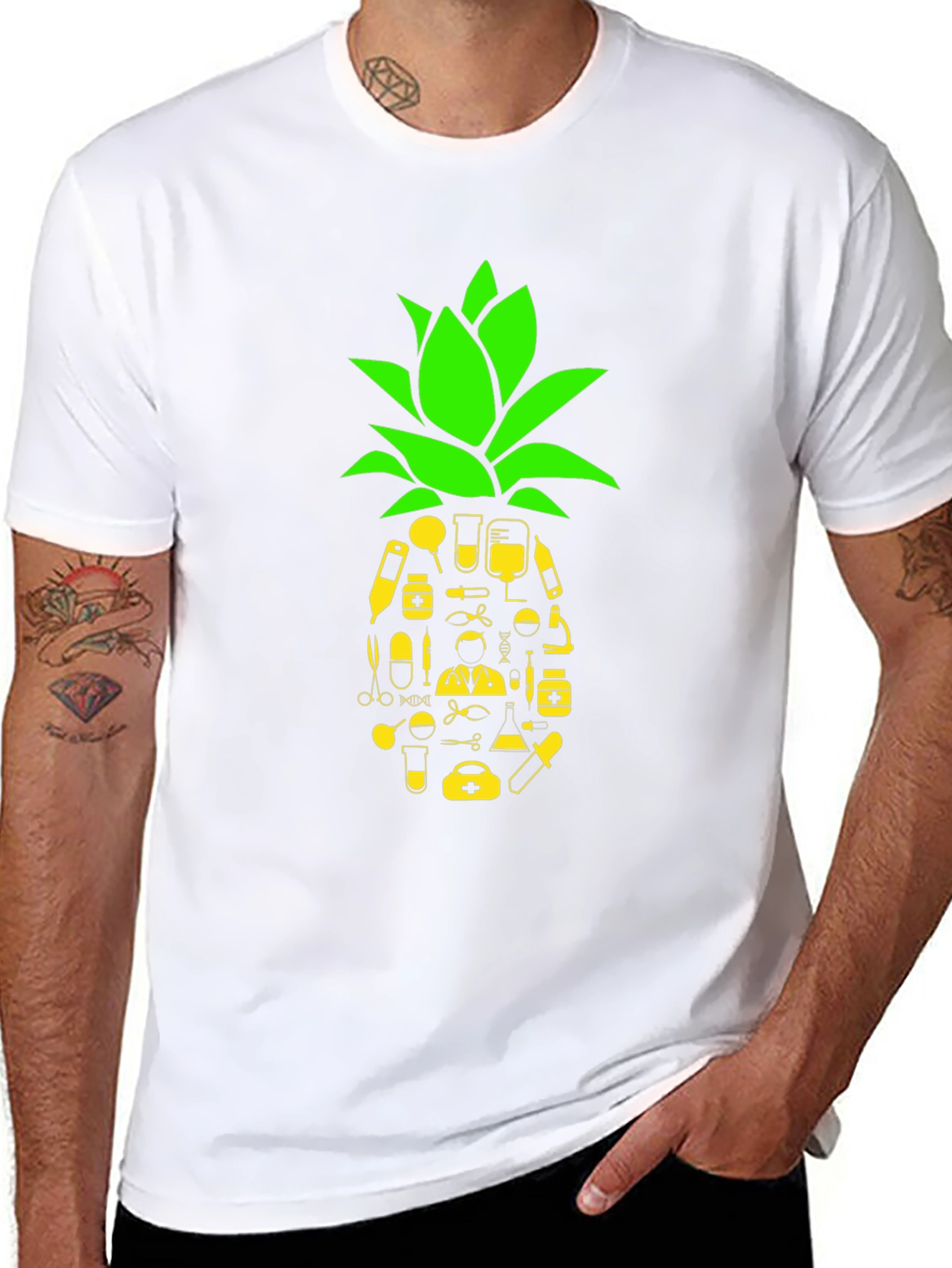 Medical Pineapple Graphic Tee