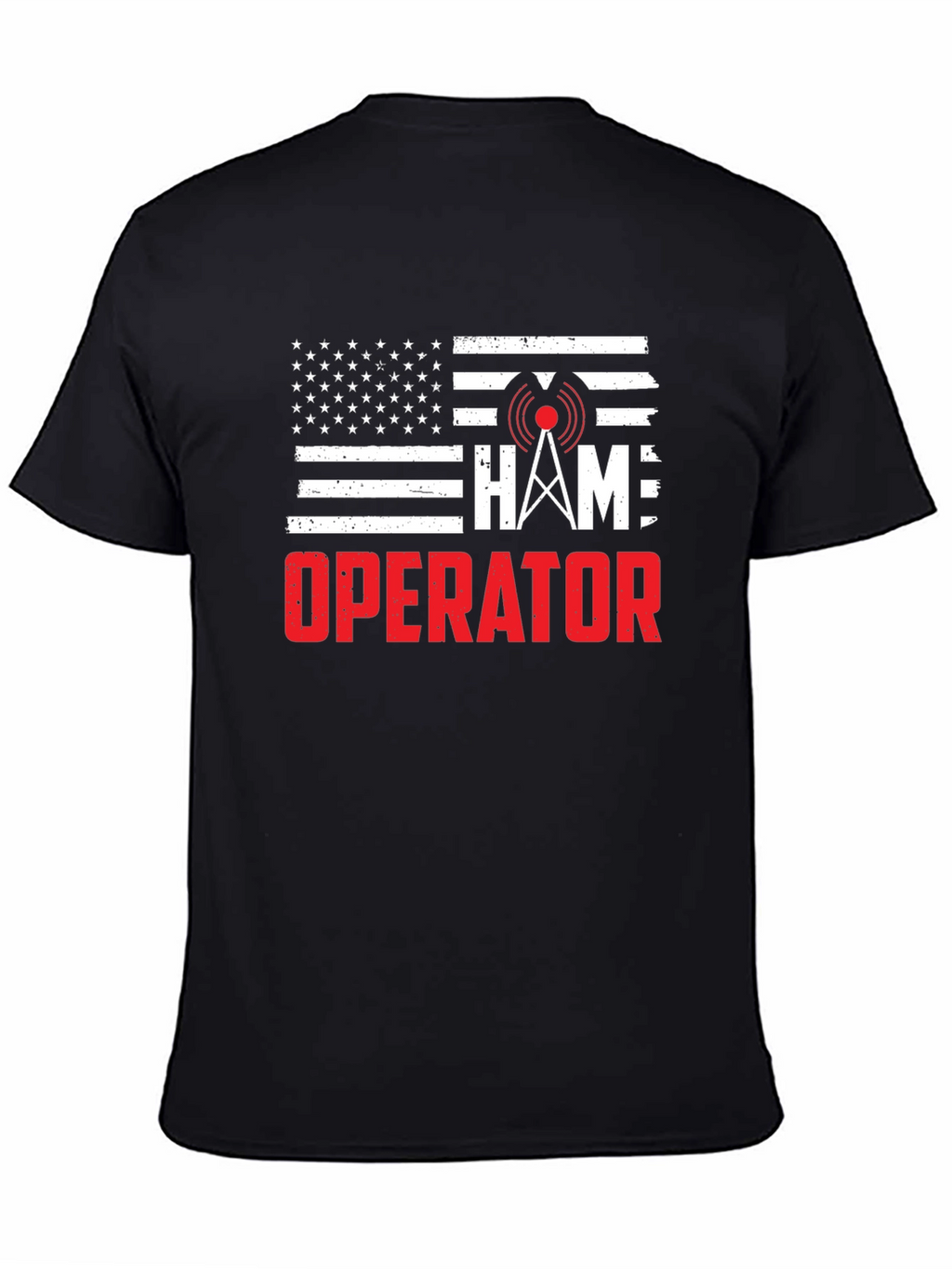 Ham Radio Operator American Flag T-Shirt