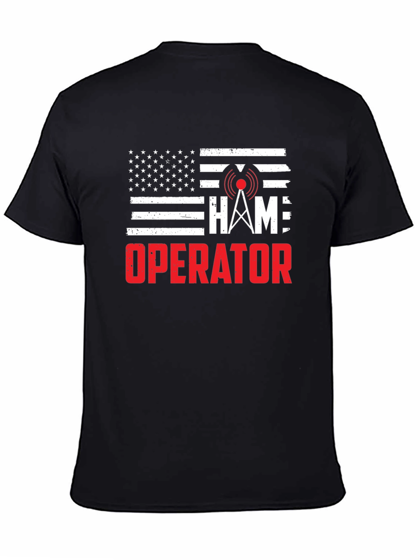 Ham Radio Operator American Flag T-Shirt