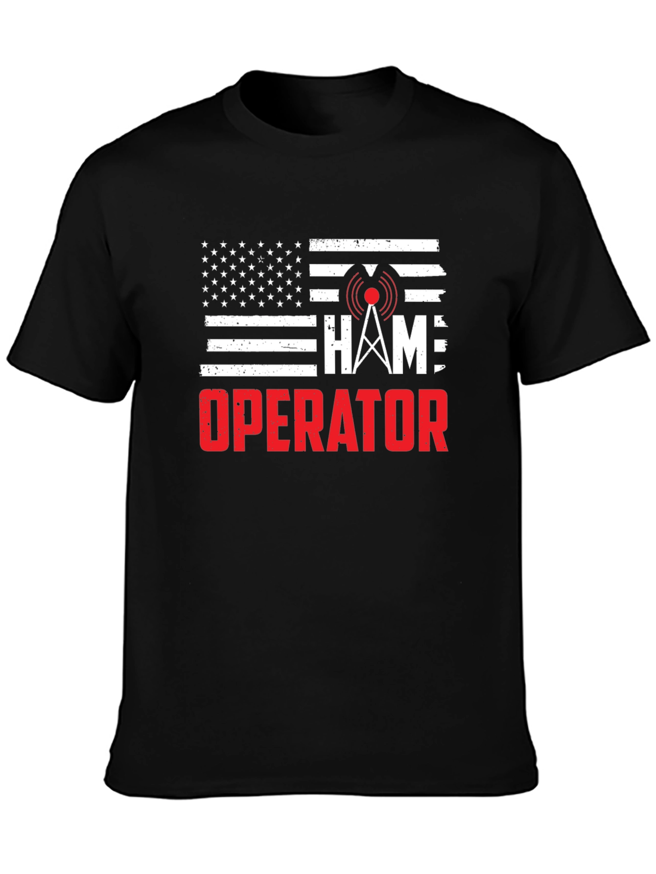 Ham Radio Operator American Flag T-Shirt