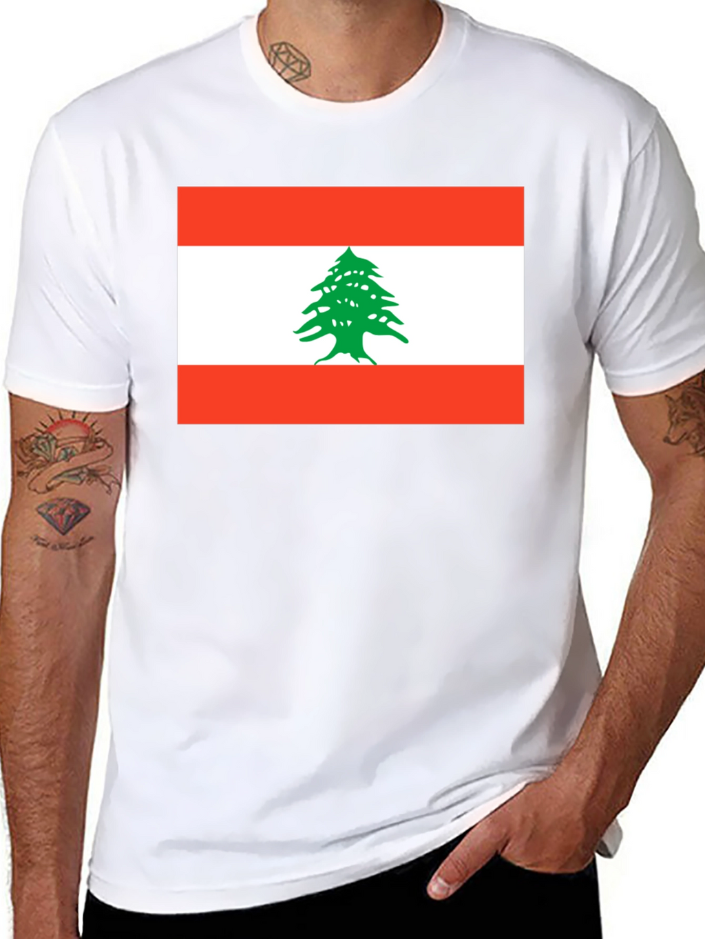 Lebanon Flag T-Shirt - National Pride Tee