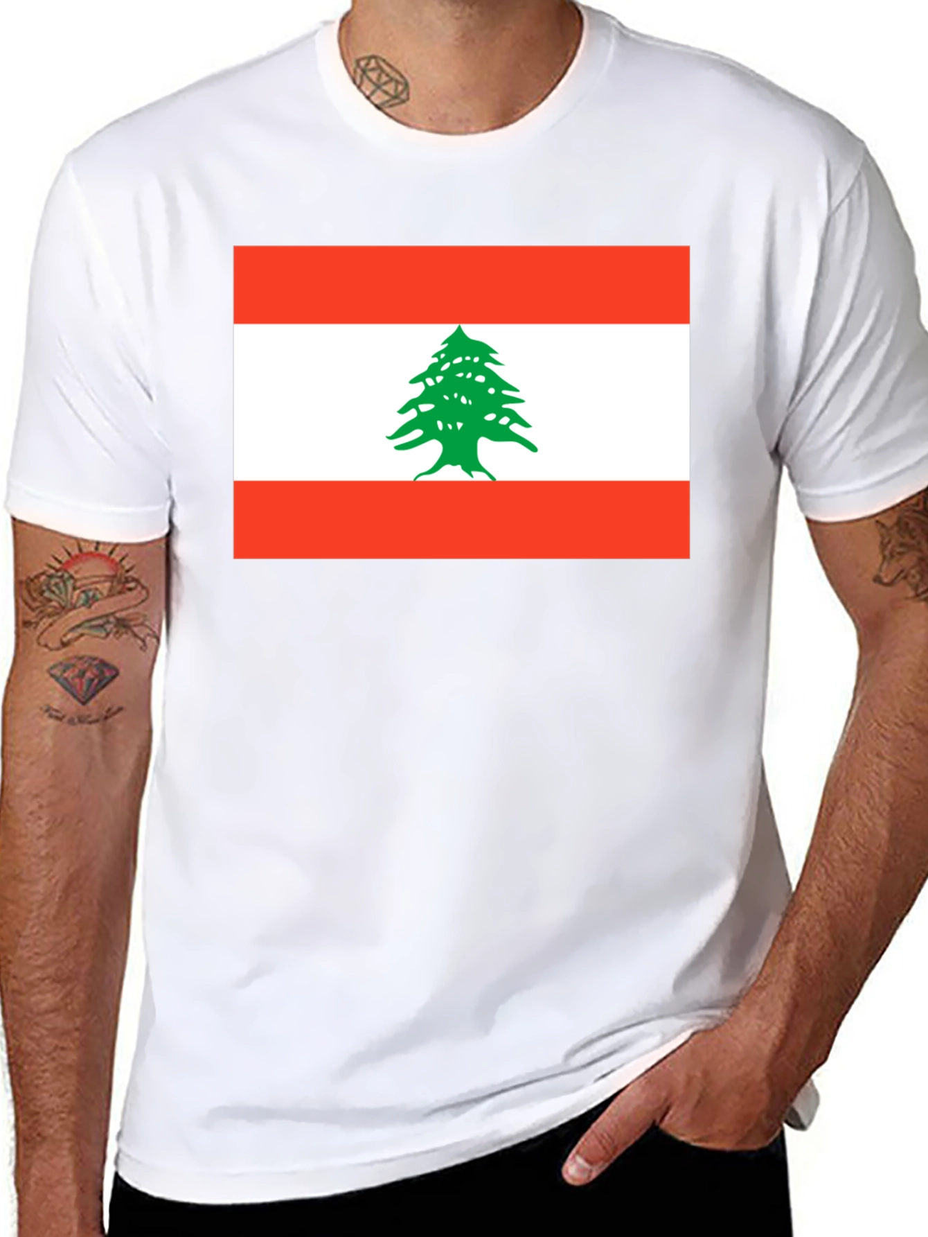 Lebanon Flag T-Shirt - National Pride Tee