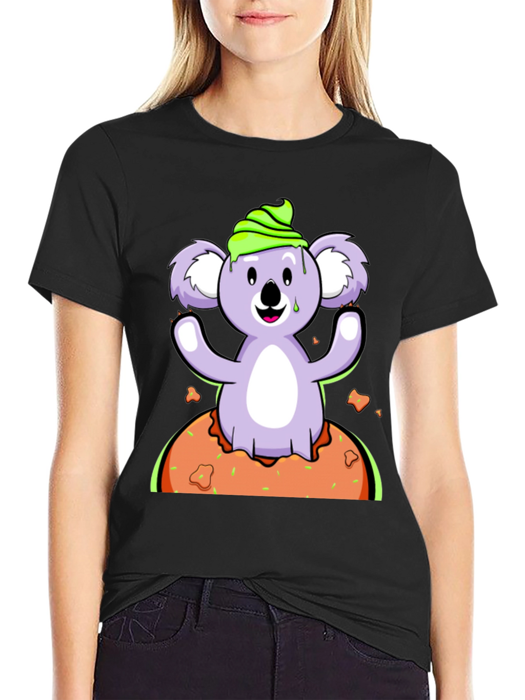 Koala Donut T-Shirt - Sweet Treat Graphic Tee