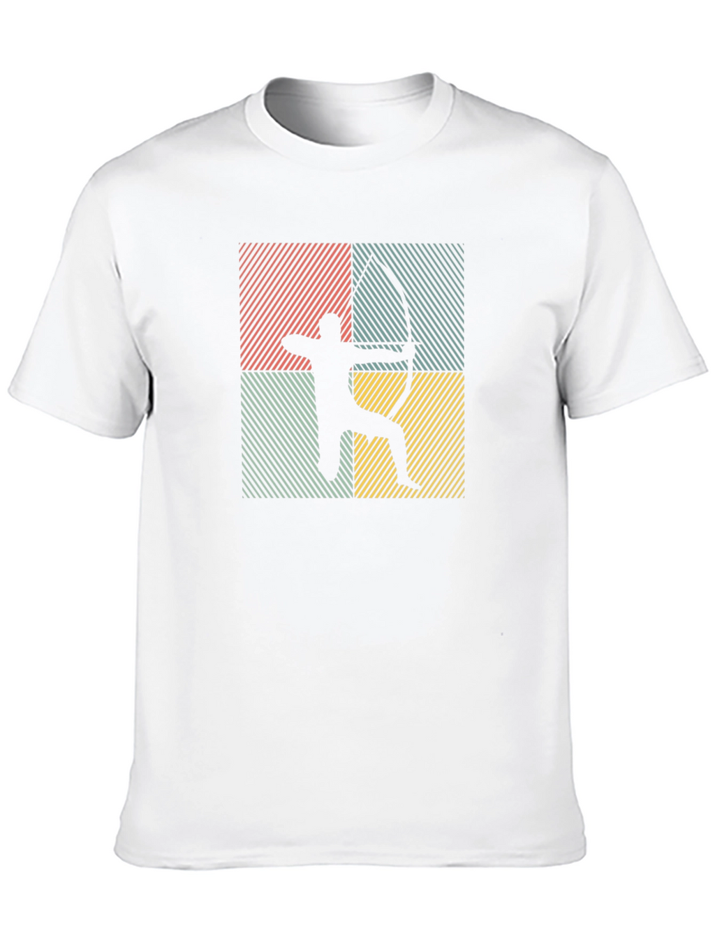 Archery Graphic Tee - Retro Style Arrow Shooter Shirt
