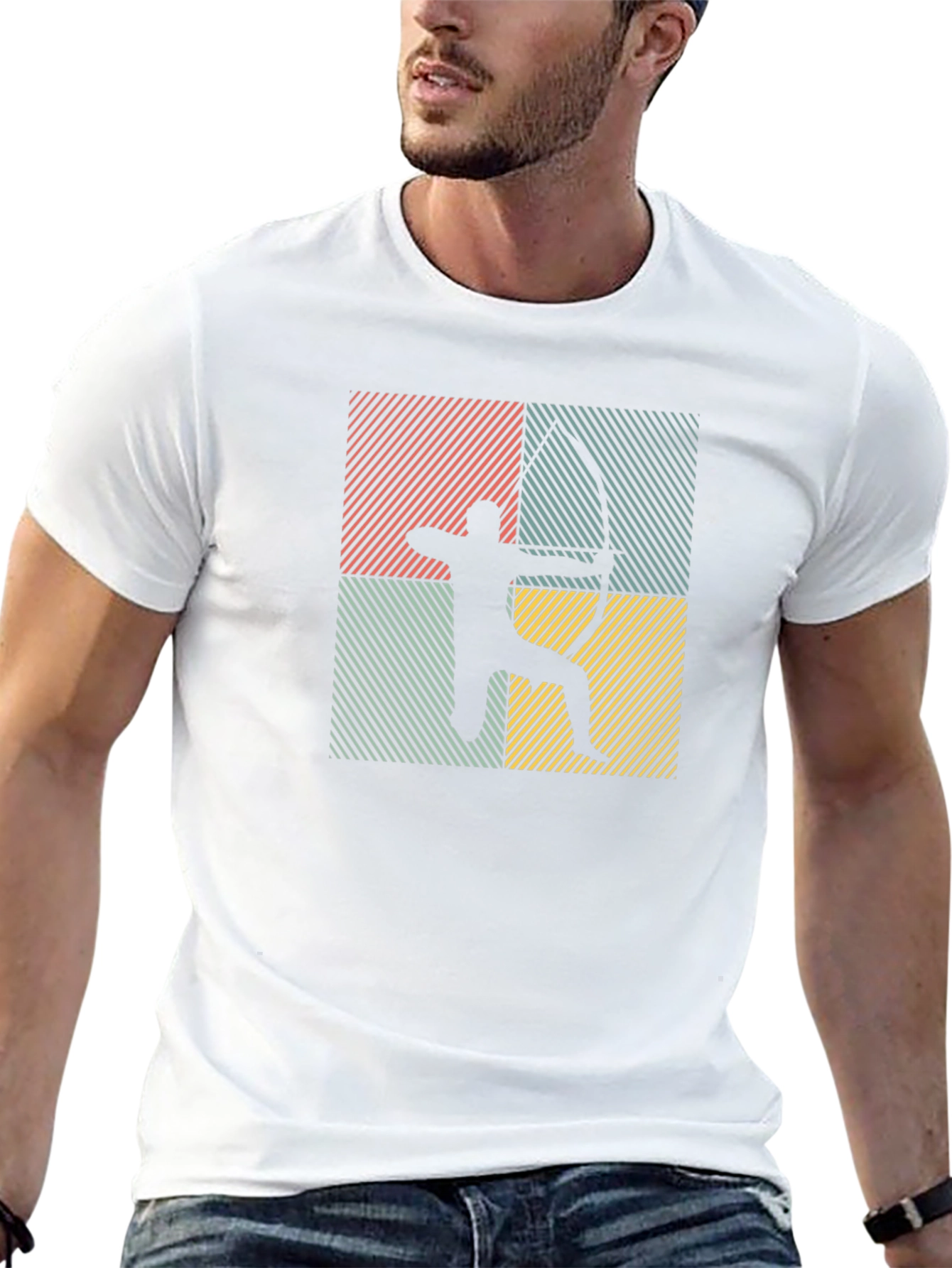 Archery Graphic Tee - Retro Style Arrow Shooter Shirt