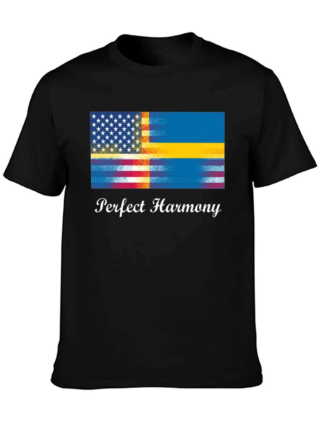 Perfect Harmony USA & Sweden Flag T-Shirt