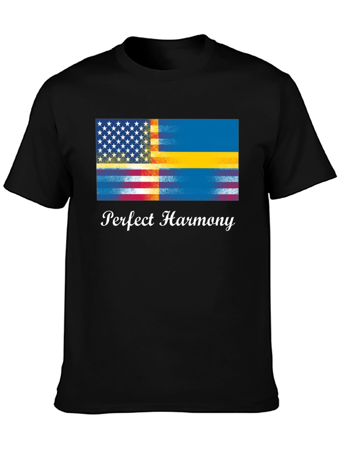 Perfect Harmony USA & Sweden Flag T-Shirt